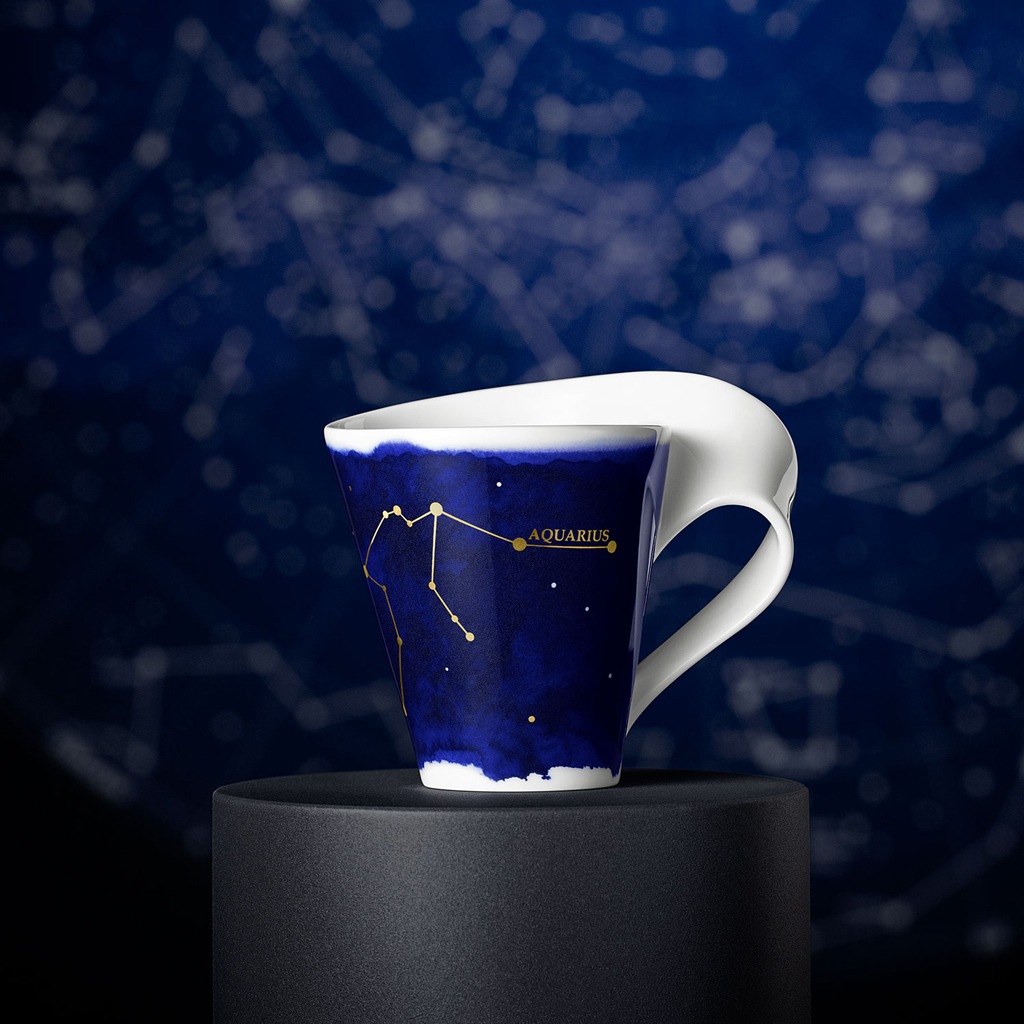 Villeroy & Boch Tasse "Tasse Wassermann NewWave Stars 300 ml weiß-blau" günstig online kaufen