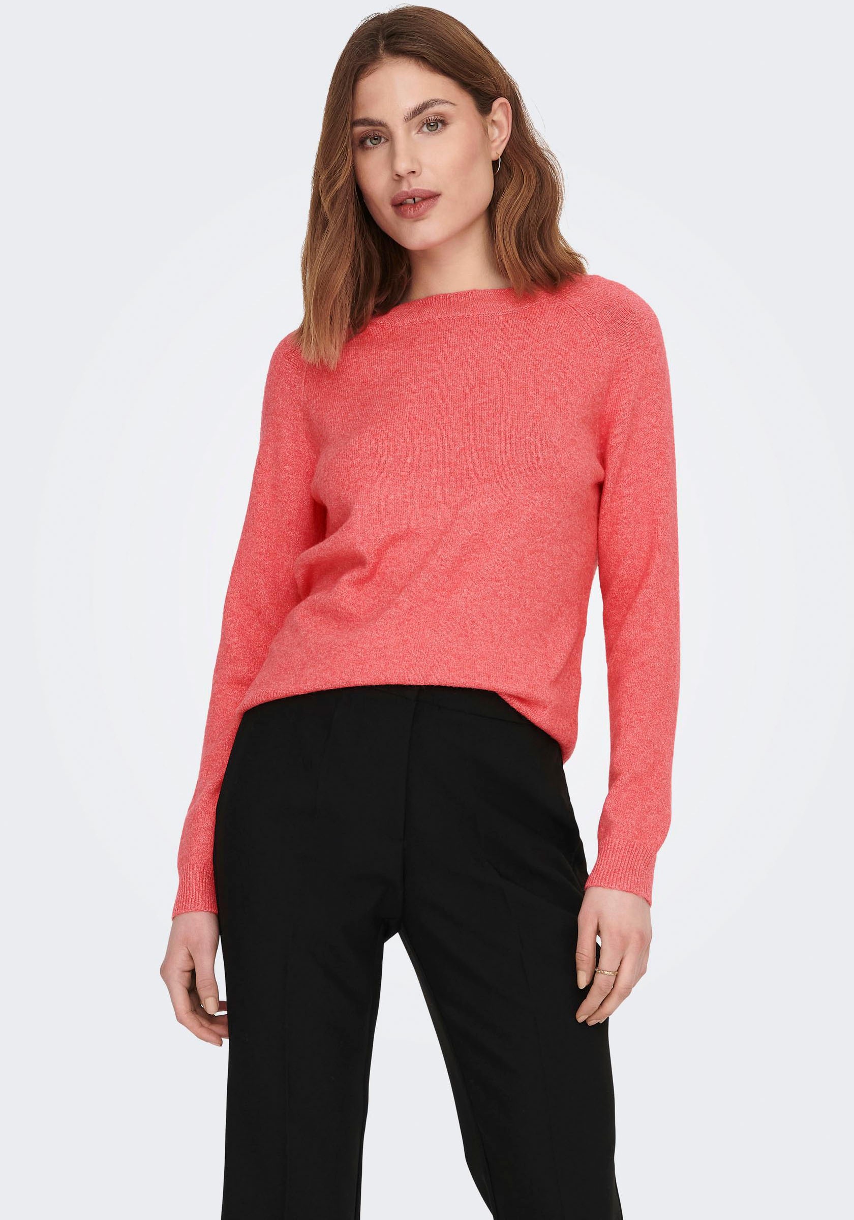 ONLY Rundhalspullover "ONLRICA LIFE L/S PULLOVER KNT NOOS" günstig online kaufen