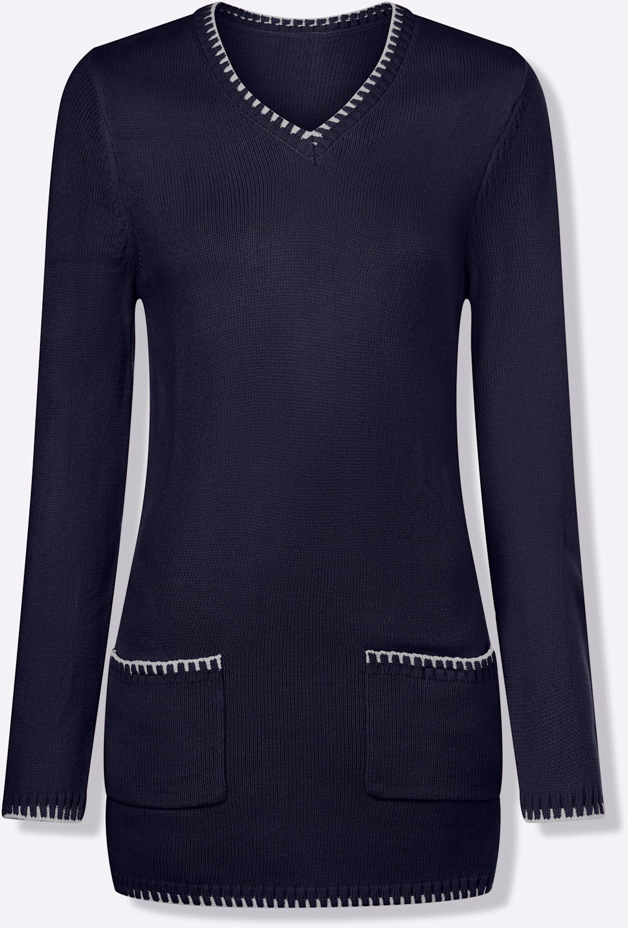 Thumbnail - Classic Basics Longpullover "V-Pullover"