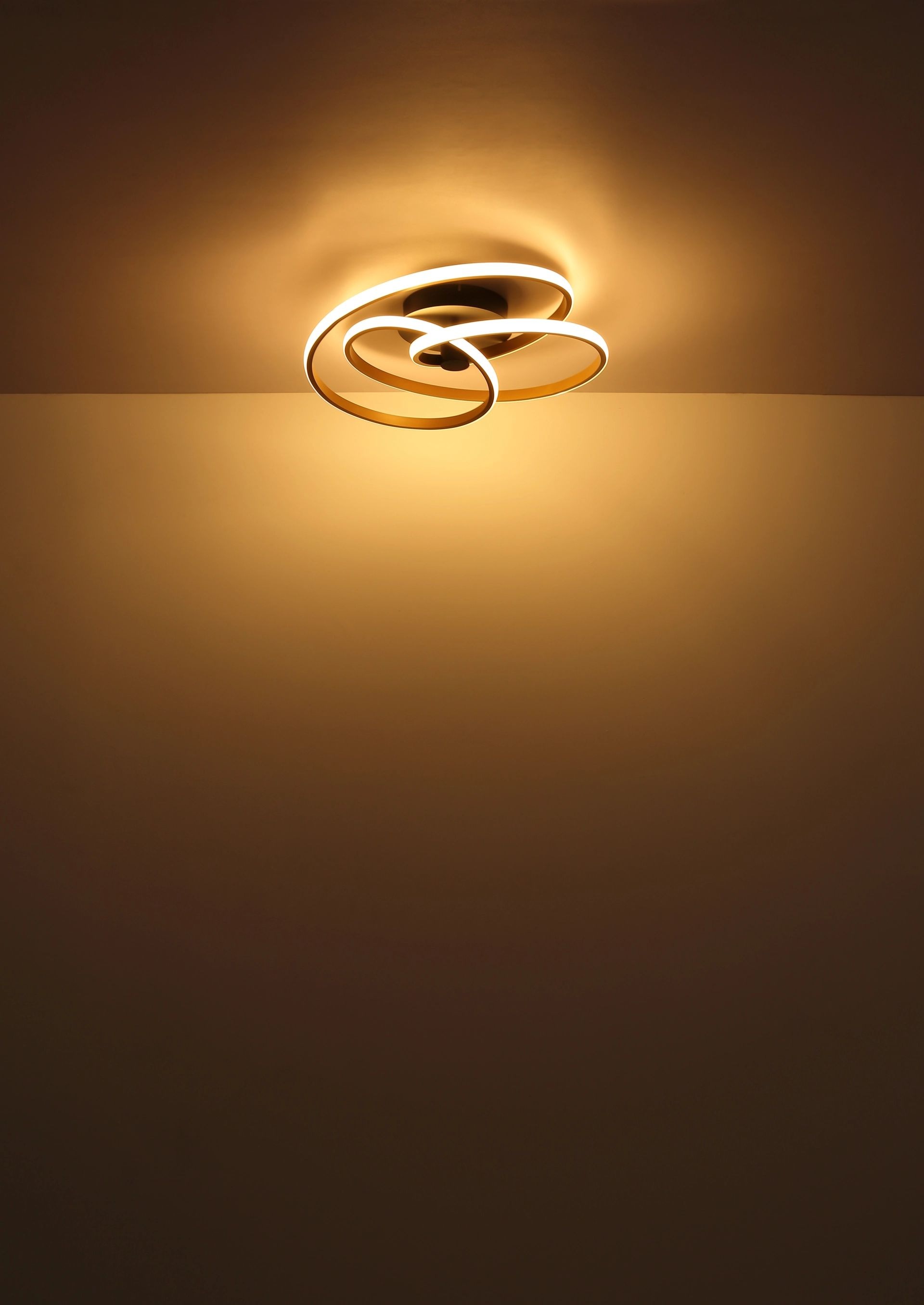GLOBO LIGHTING LED Deckenleuchte »GLYXAR«, Leuchtmittel LED-Modul | LED fest integriert, Deckenlampe, geschwungen, Designleuchte, Wohnzimmer, Esszimmer