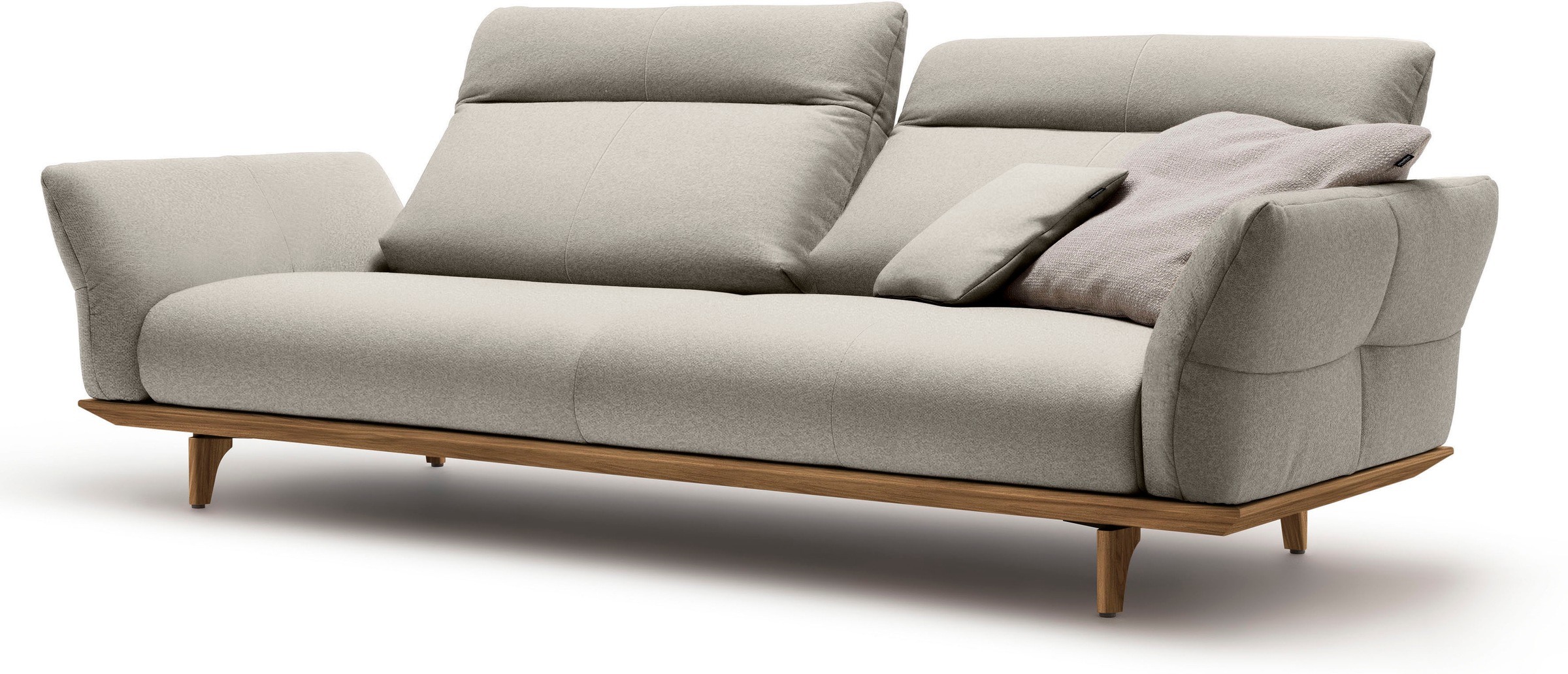 Creation BY ROLF BENZ 3,5-Sitzer »CR.460«, Sockel und Füße in Nussbaum, Breite 228 cm