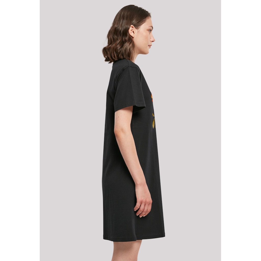 F4NT4STIC Shirtkleid »Blumenmuster Damen T-Shirt Kleid«