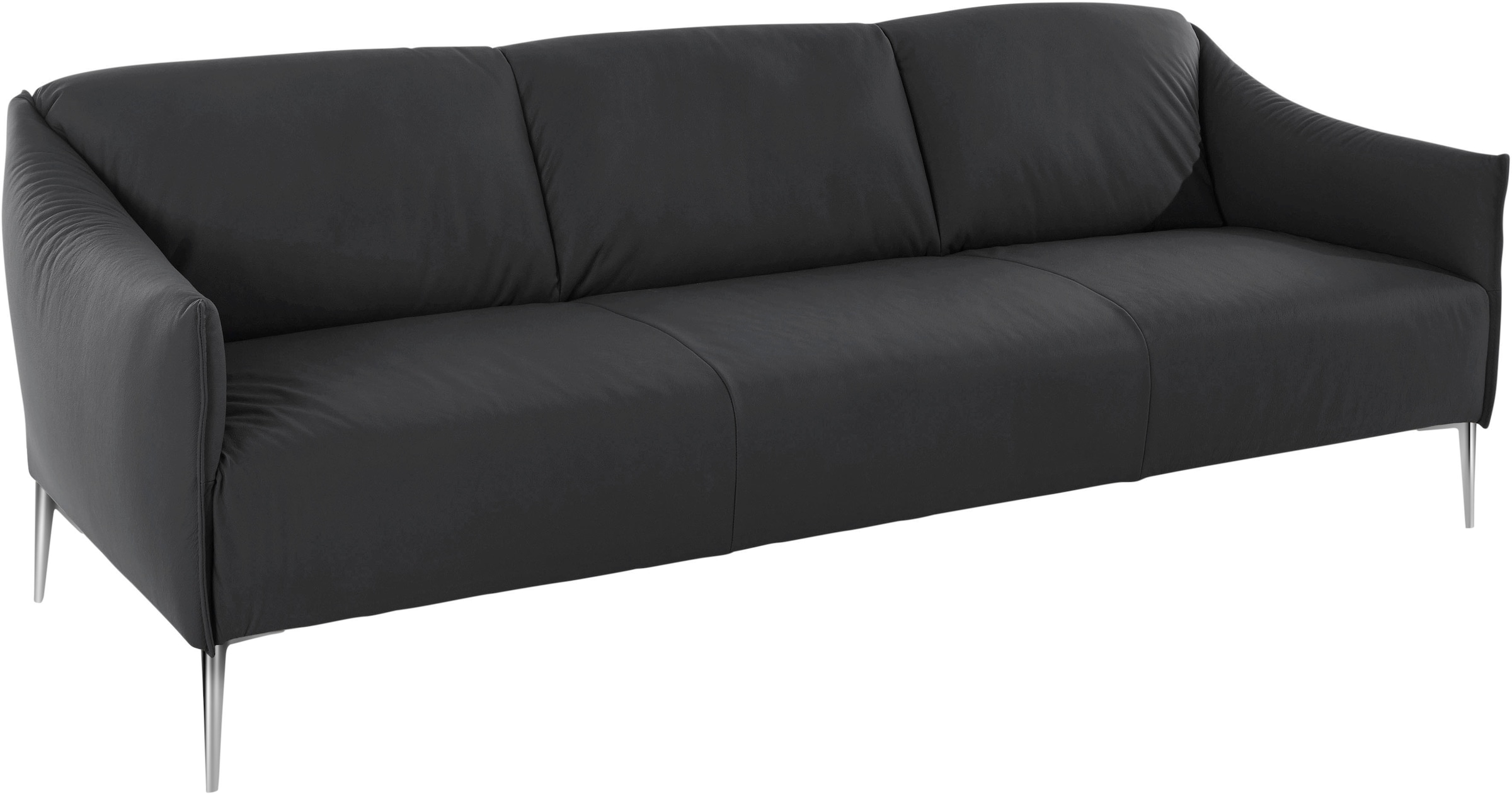 W.SCHILLIG 3-Sitzer »sally«, mit Metallfüßen in Chrom glänzend, Breite 224 cm