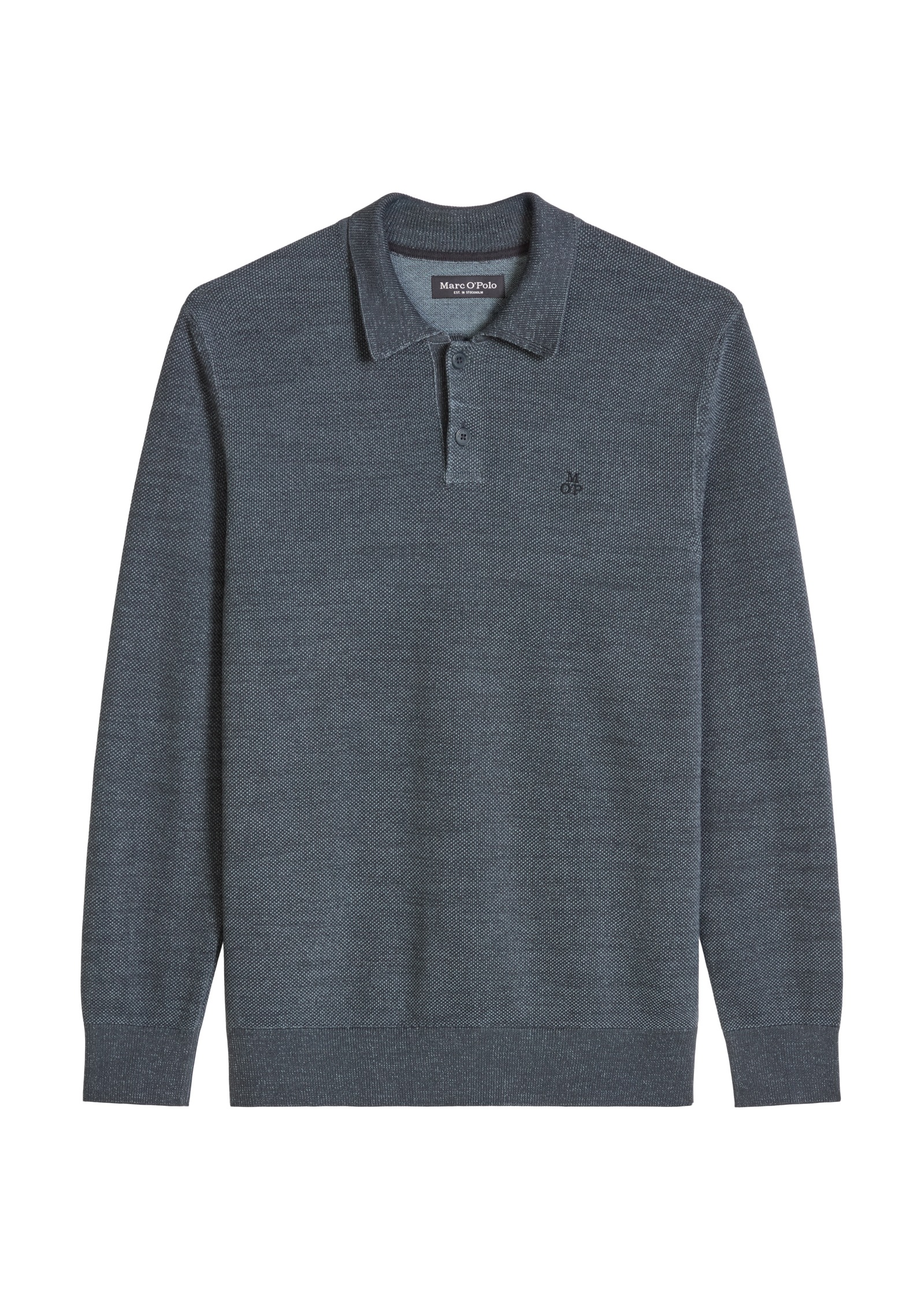 Marc O'Polo Langarm-Poloshirt »aus reiner Bio-Baumwolle«