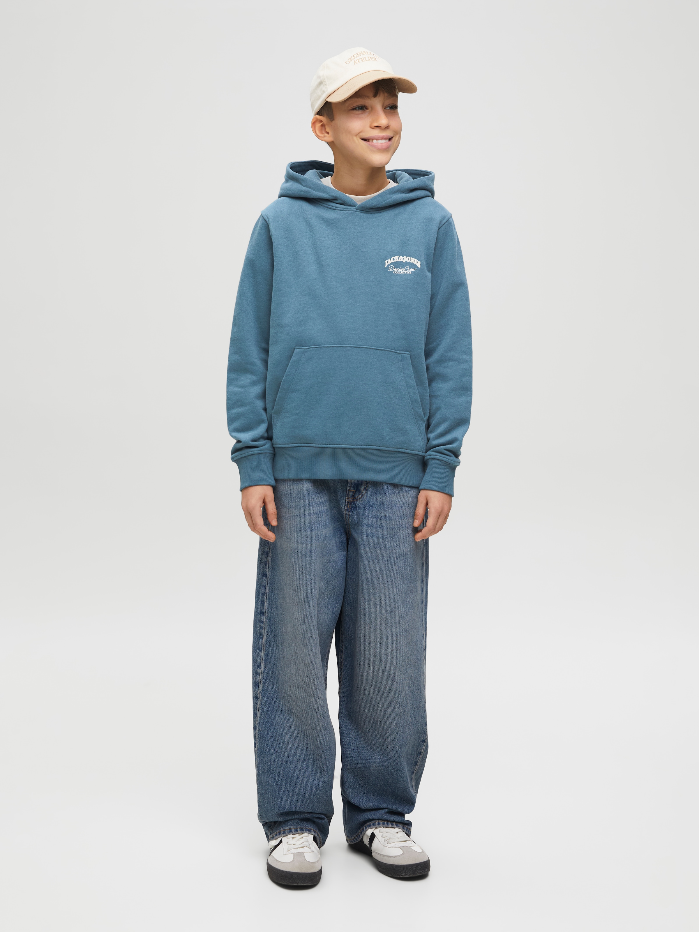 Jack & Jones Junior Kapuzensweatshirt »JJEBRANDES BACKP RELAXED SWEAT H SN JNR«