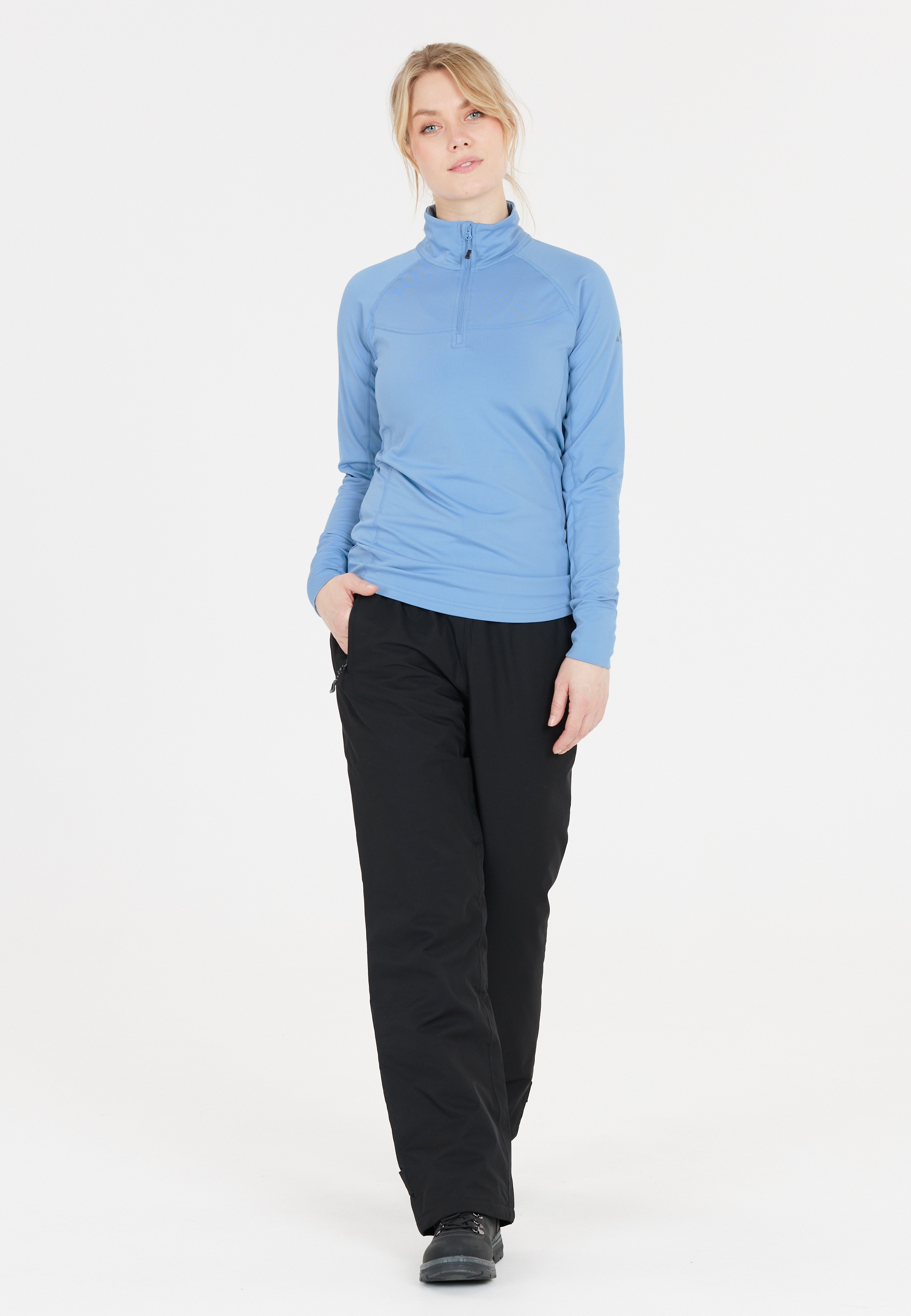 WHISTLER Langarmshirt "Blume" 1 Stk. tlg. mit Reißverschluss und Stehkragen günstig online kaufen