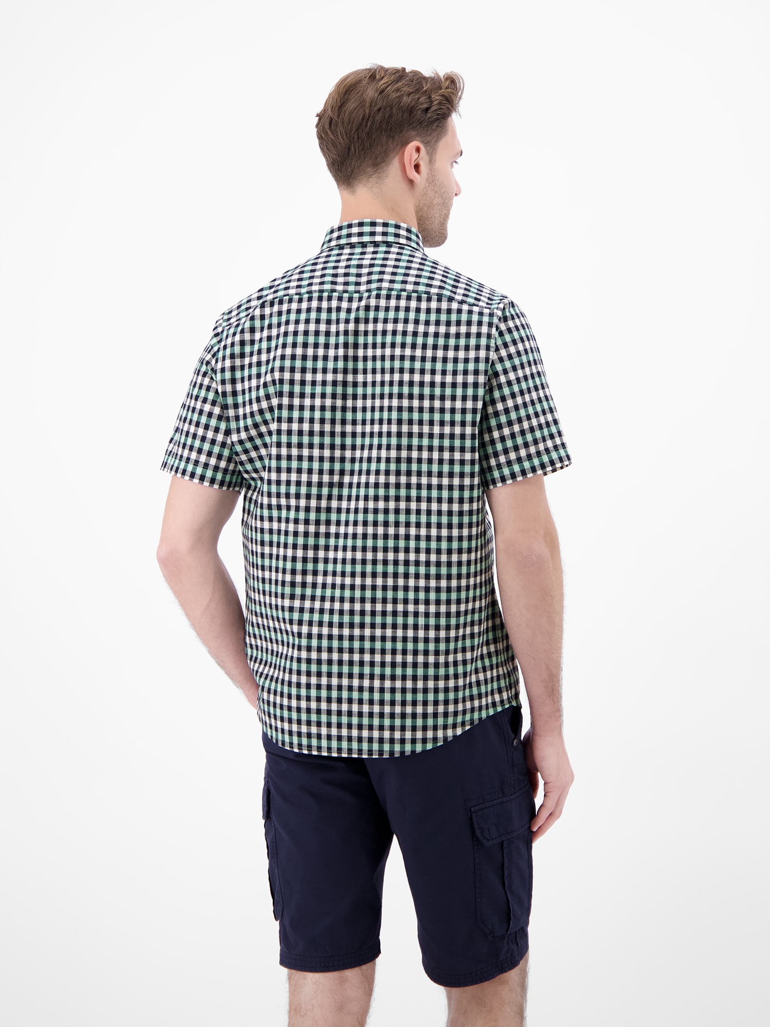 LERROS Kurzarmhemd »Sportives Halbarmhemd, kariert«