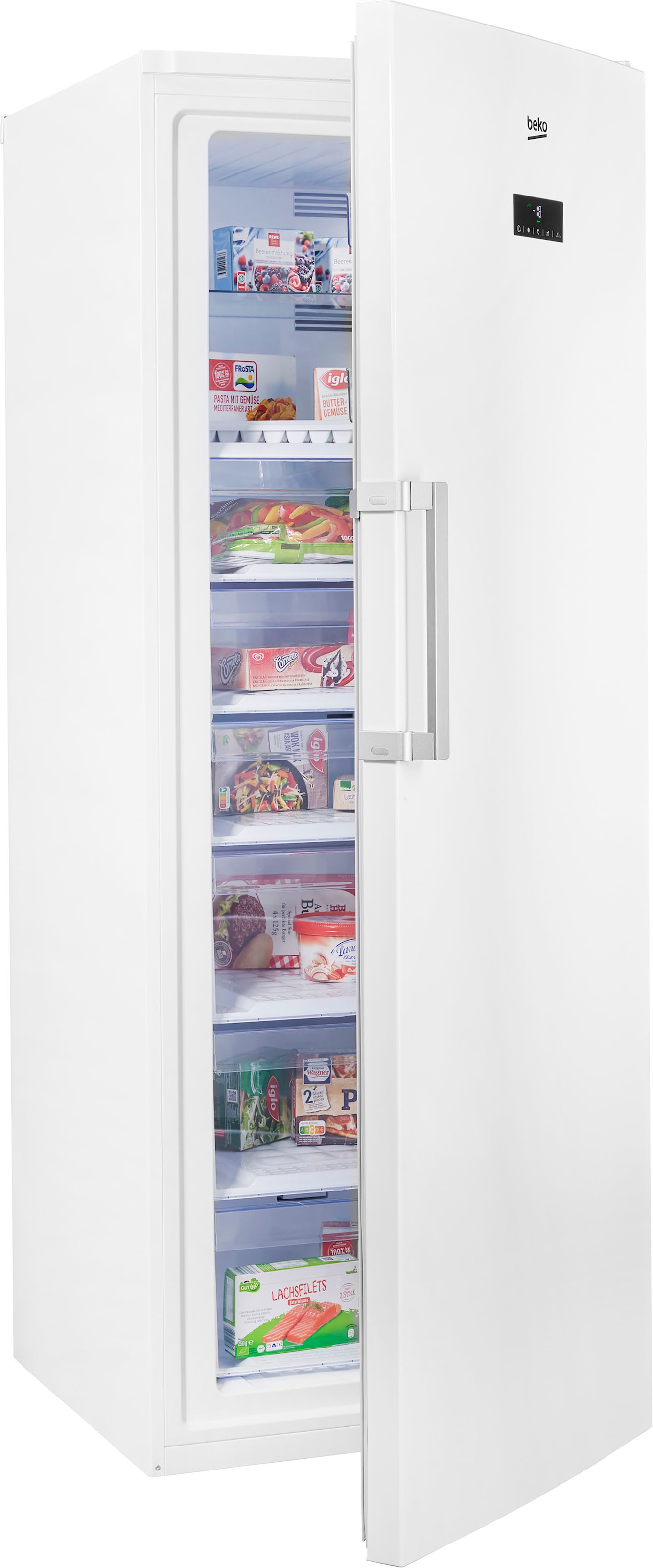 BEKO Gefrierschrank "RFNE448E45W 7278440513", 192 cm hoch, 70 cm breit