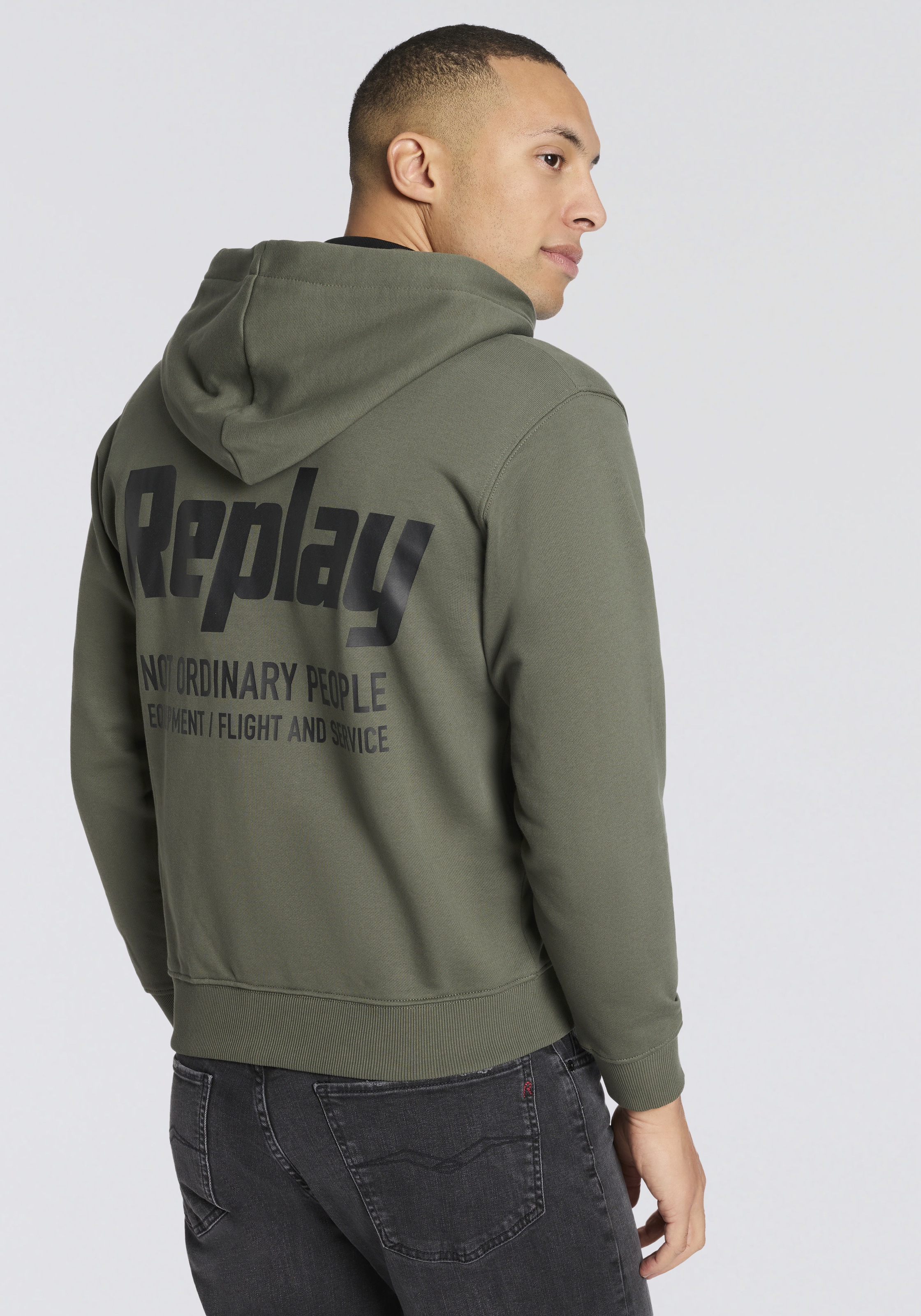 Replay Kapuzensweatjacke günstig online kaufen