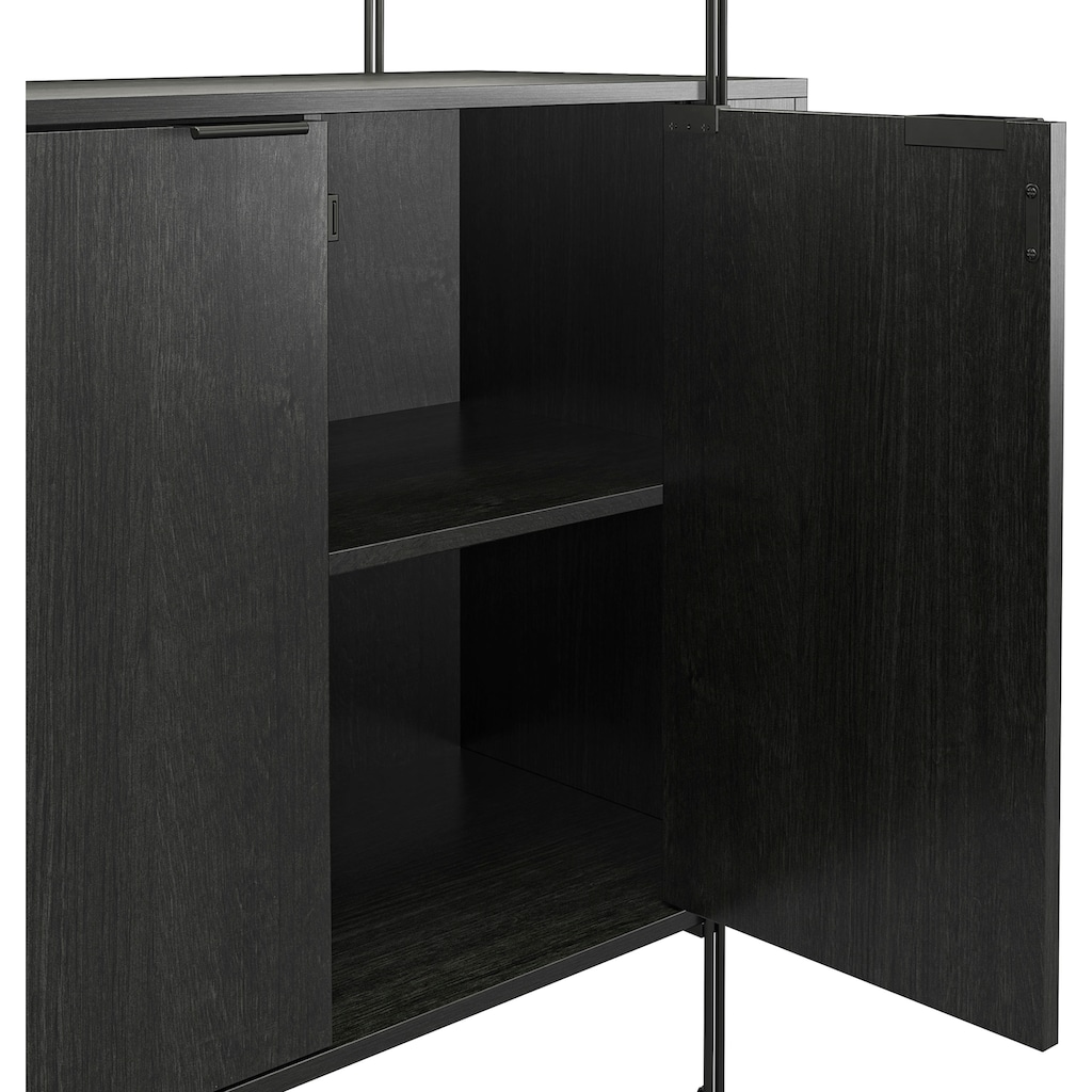 Dorel Home Barschrank »Wainwright«, mit Oberboden aus geriffeltem Glas, Breite 91,5 cm, Höhe 92 cm