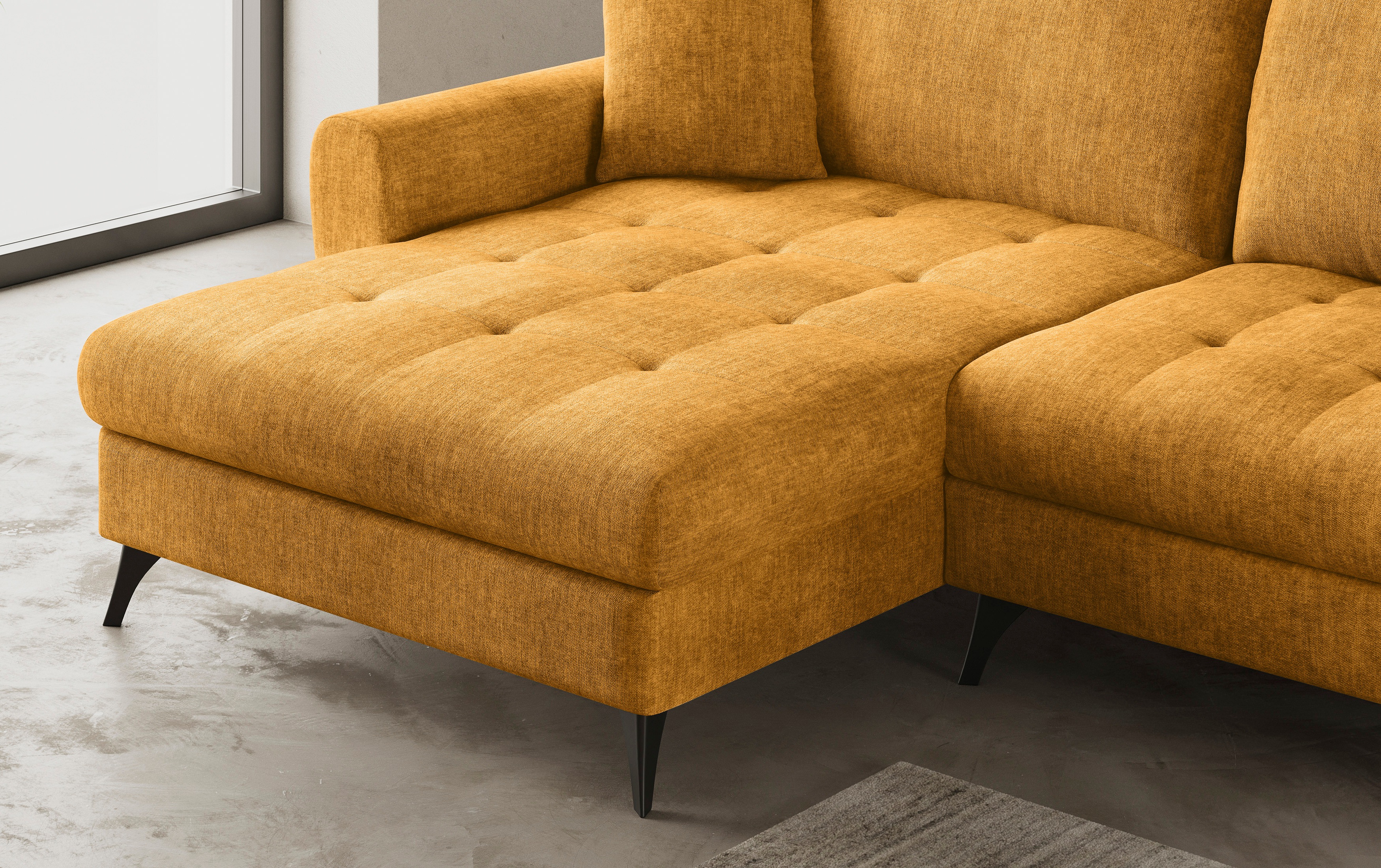 Thumbnail - Mr. Couch Ecksofa "Blackburn II, L-Form", Mit Kaltschaumpolsterung bis 140 kg belastbar