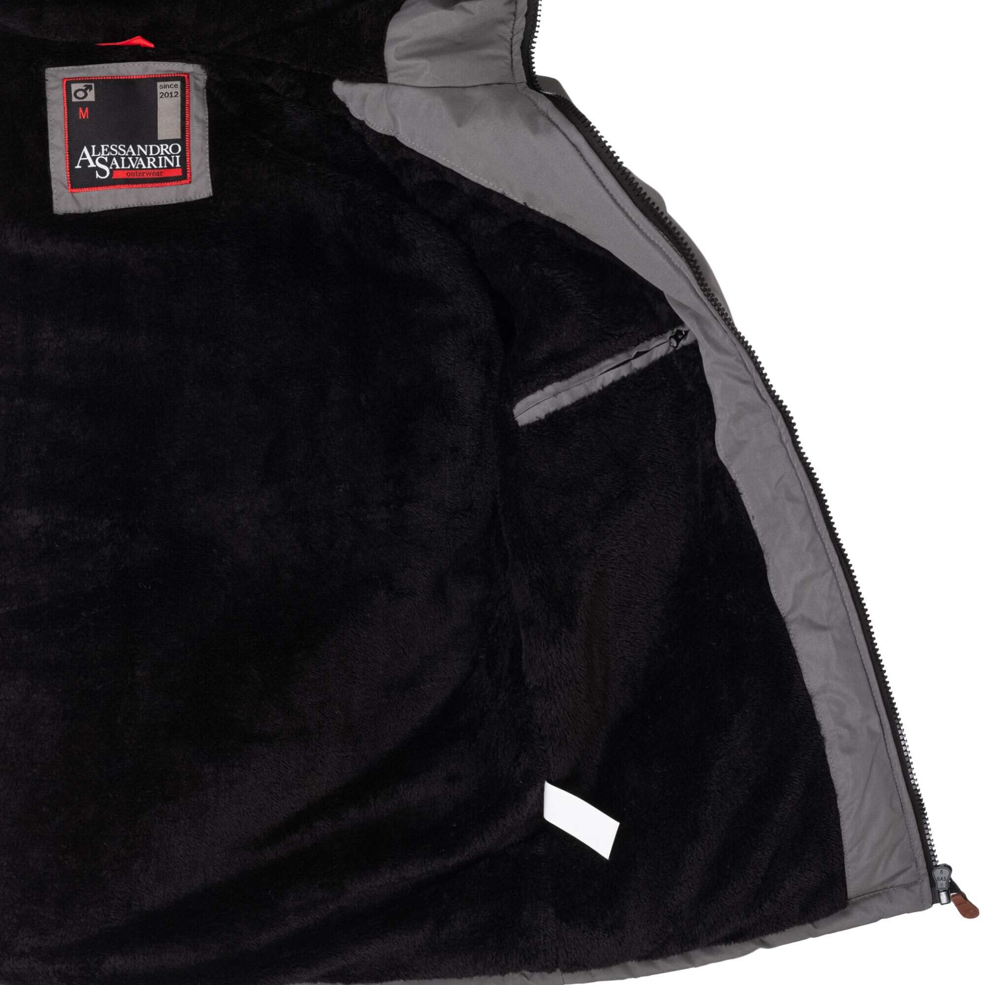 Alessandro Salvarini ASLighty Men's Winter Jacket Dark Gray XL 3