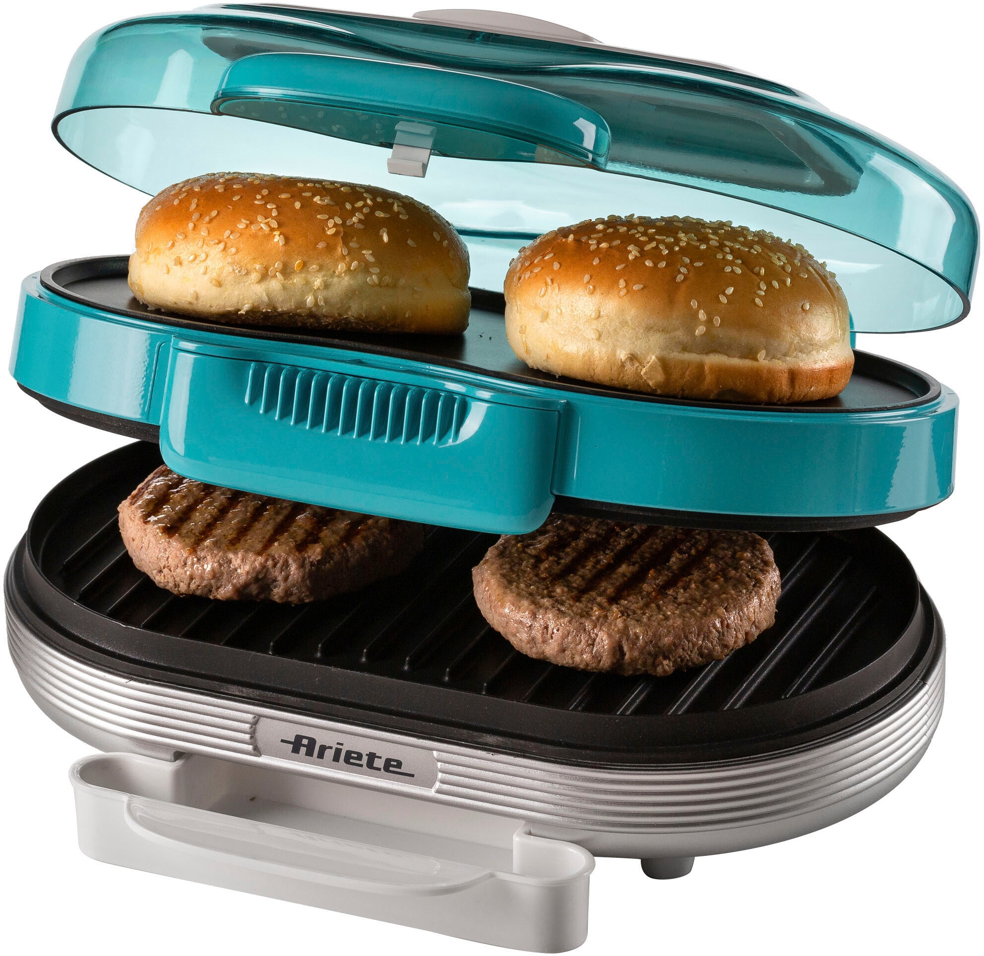 Ariete Hamburger Maker "205B Party Time Hambuger Maker, blau", 1200 W, 2 Gr günstig online kaufen