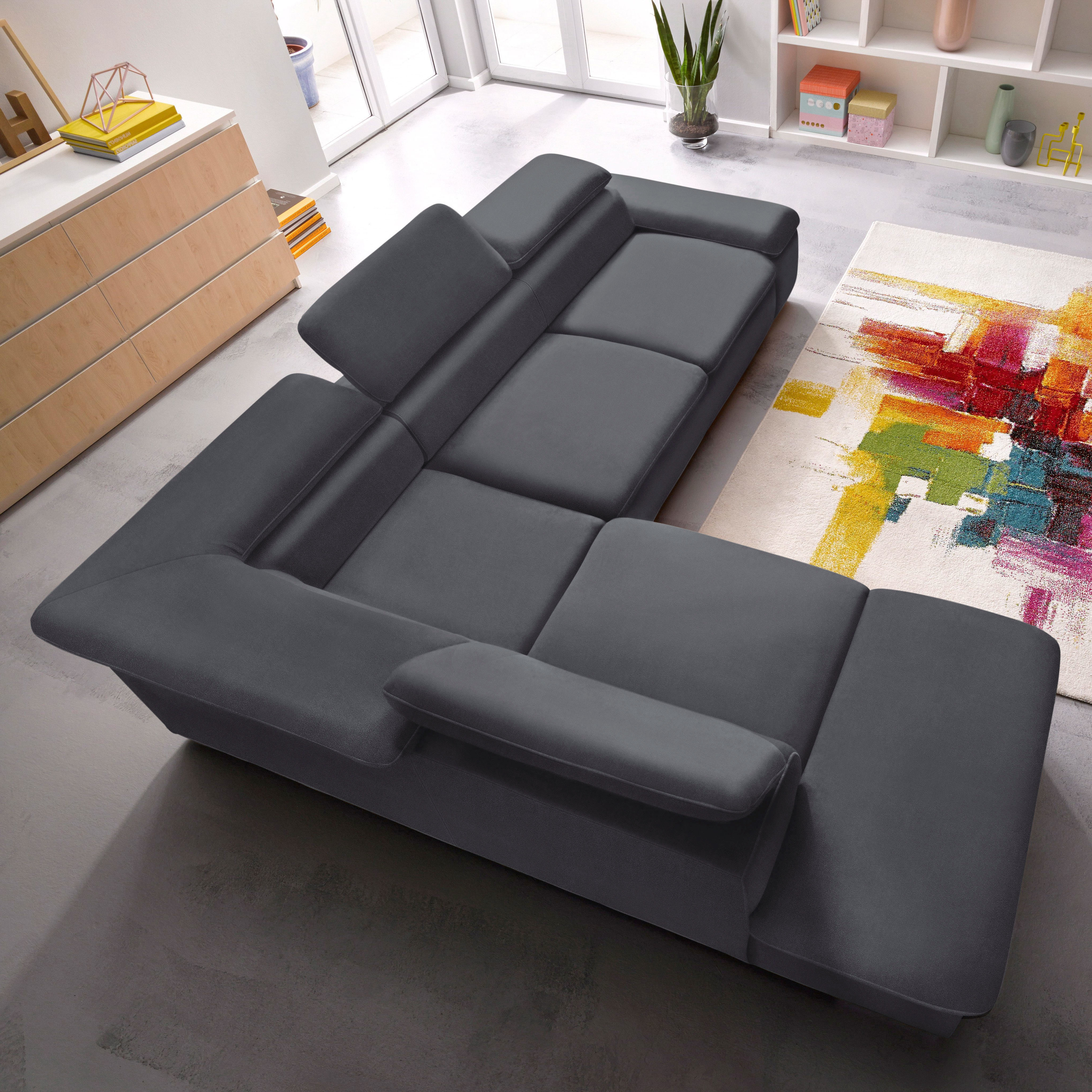 sit&more Ecksofa "Alcatraz L-Form" wahlweise mit Schlaffunktion
