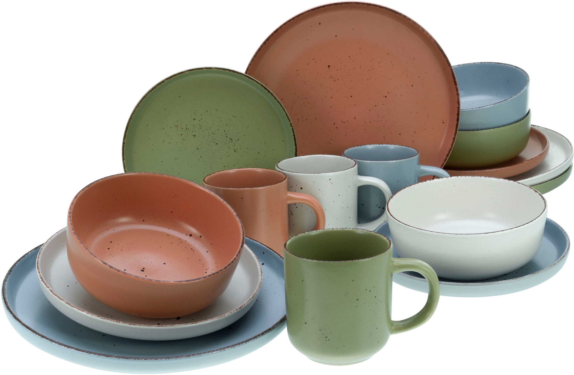CreaTable Kombiservice »Nordic«, (Set, 16 tlg., Kaffeeservice und Tafelservice im Set,... kaufen