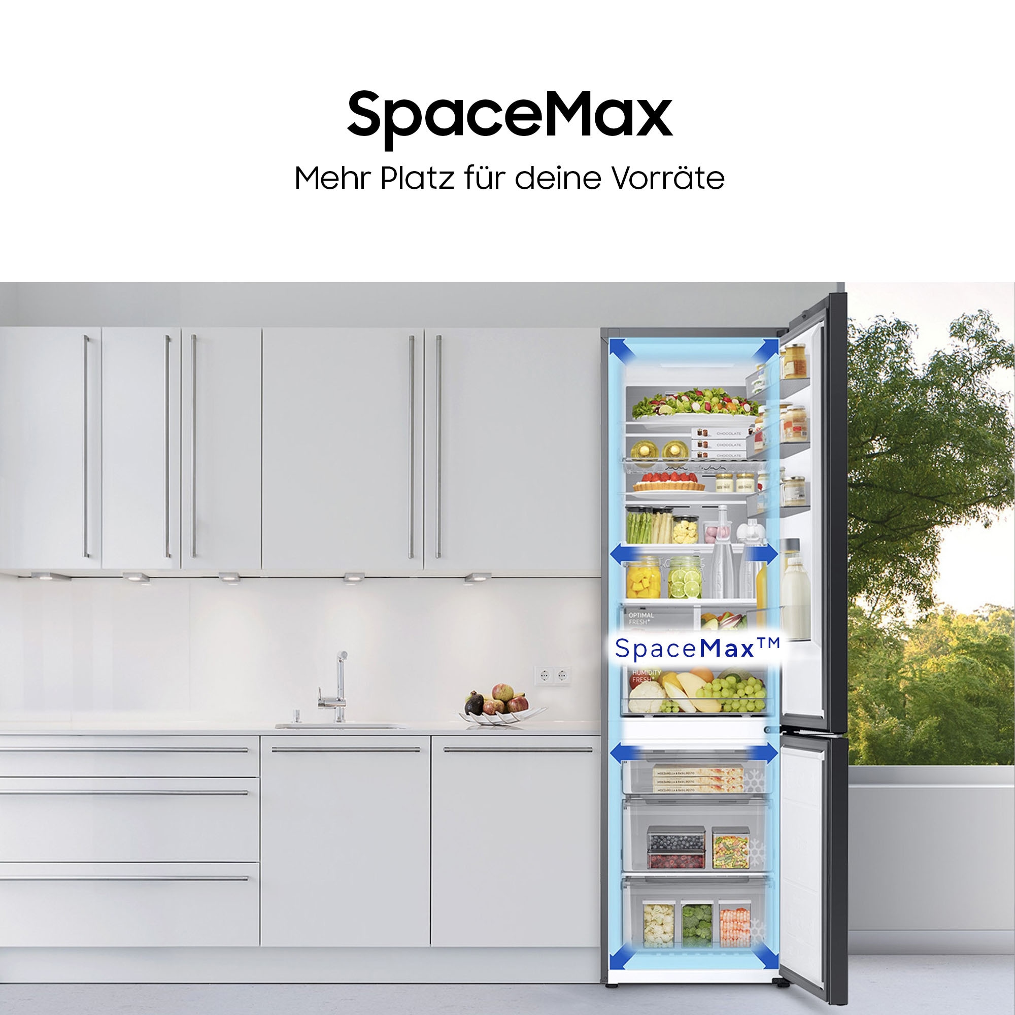 Samsung Kühl-/Gefrierkombination 8000 Serie »RL38C776ASR« 203 cm hoch 59,5 cm breit