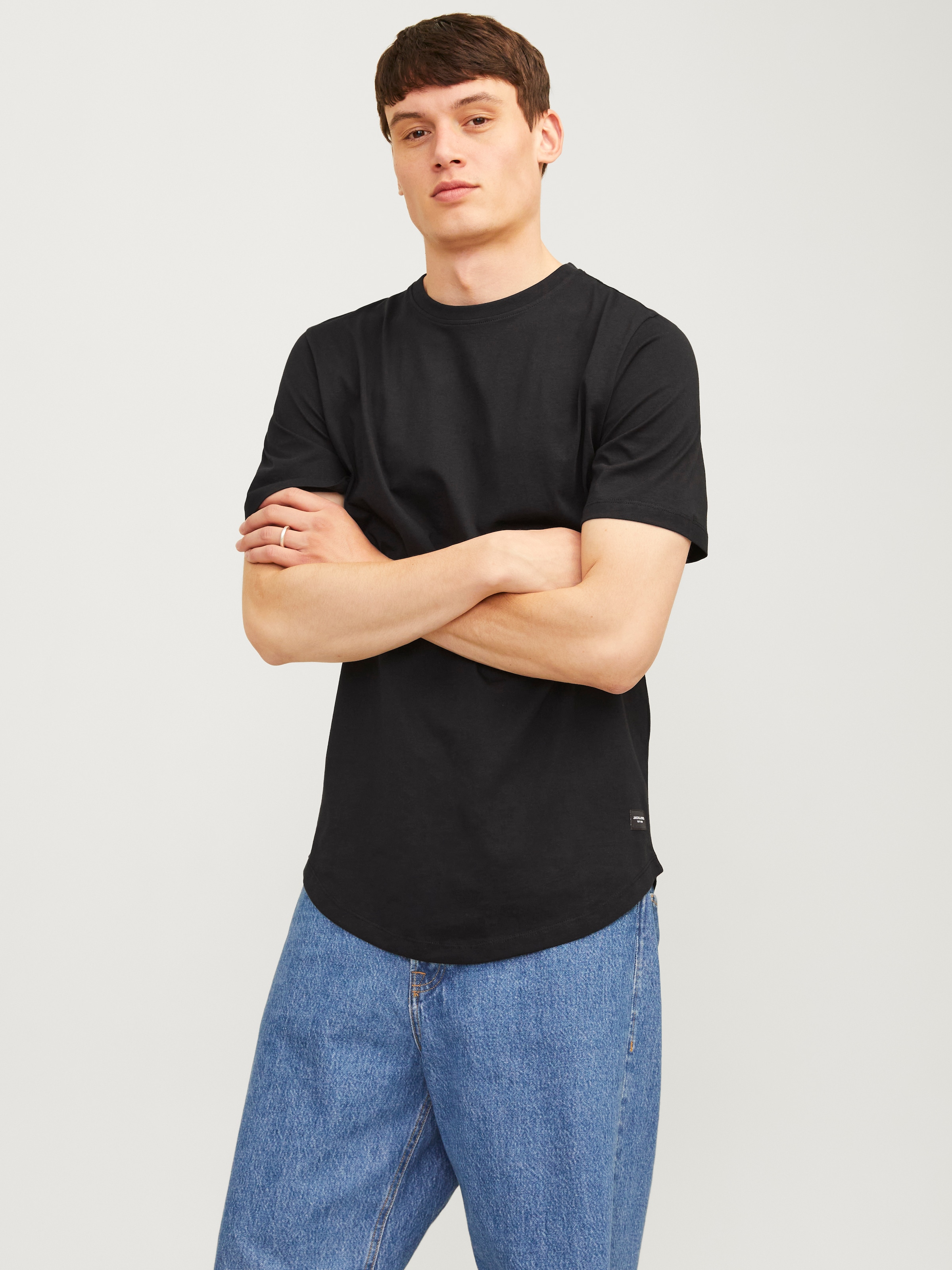 Jack & Jones Rundhalsshirt »JJENOA TEE SS CREW NECK 3PK MP NOOS«, (Packung, 3 tlg., 3er-Pack)