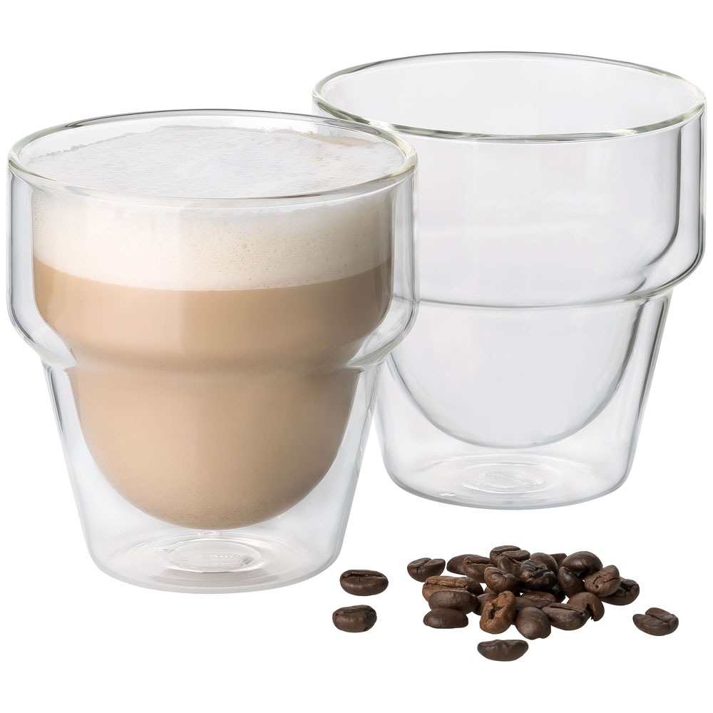 Mulex Latte-Macchiato-Glas "Mulex Gläser Set Duo Large" doppelwandiges Trin günstig online kaufen