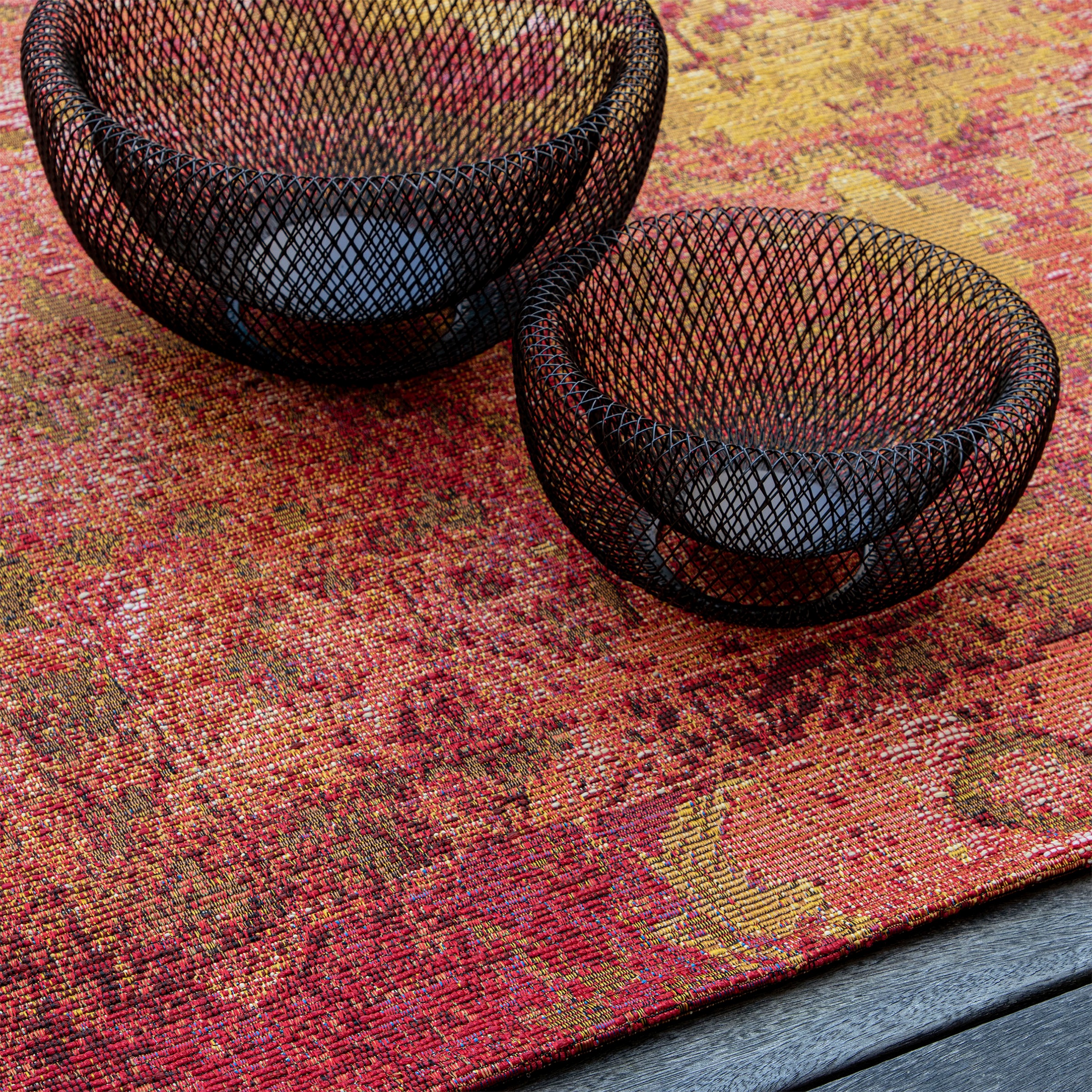 Teppich OBSESSION "My Gobelina 643", rot, B:160cm H:6mm L:230cm, Polyester, Polypropylen (PP), Teppiche, Teppich, Kurzflor, Ornamente, Vintage Design, In- und Outdoor geeignet 3