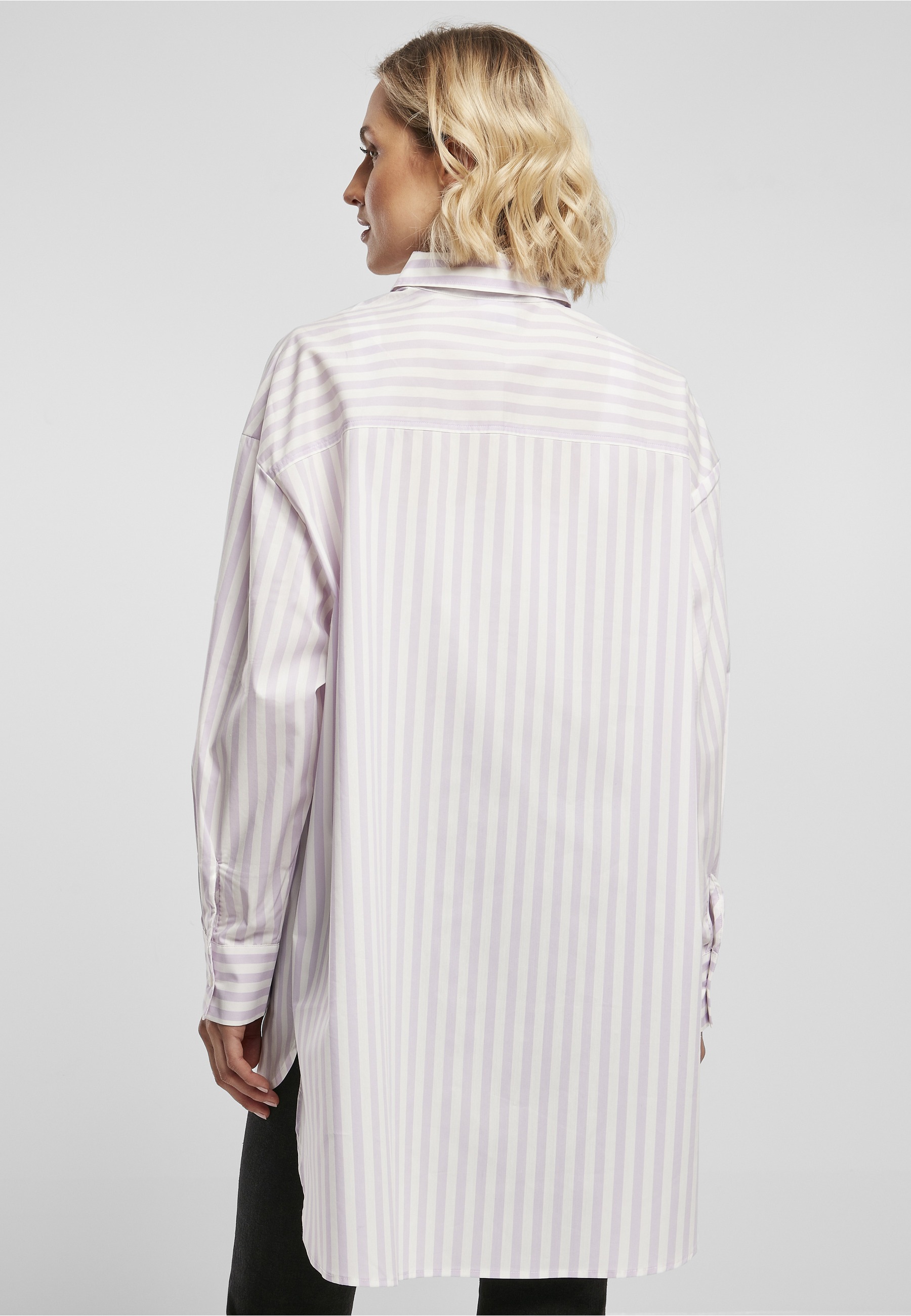 URBAN CLASSICS Blusenshirt »Urban Classics Damen Ladies Oversized Stripe Shirt« 1 tlg.