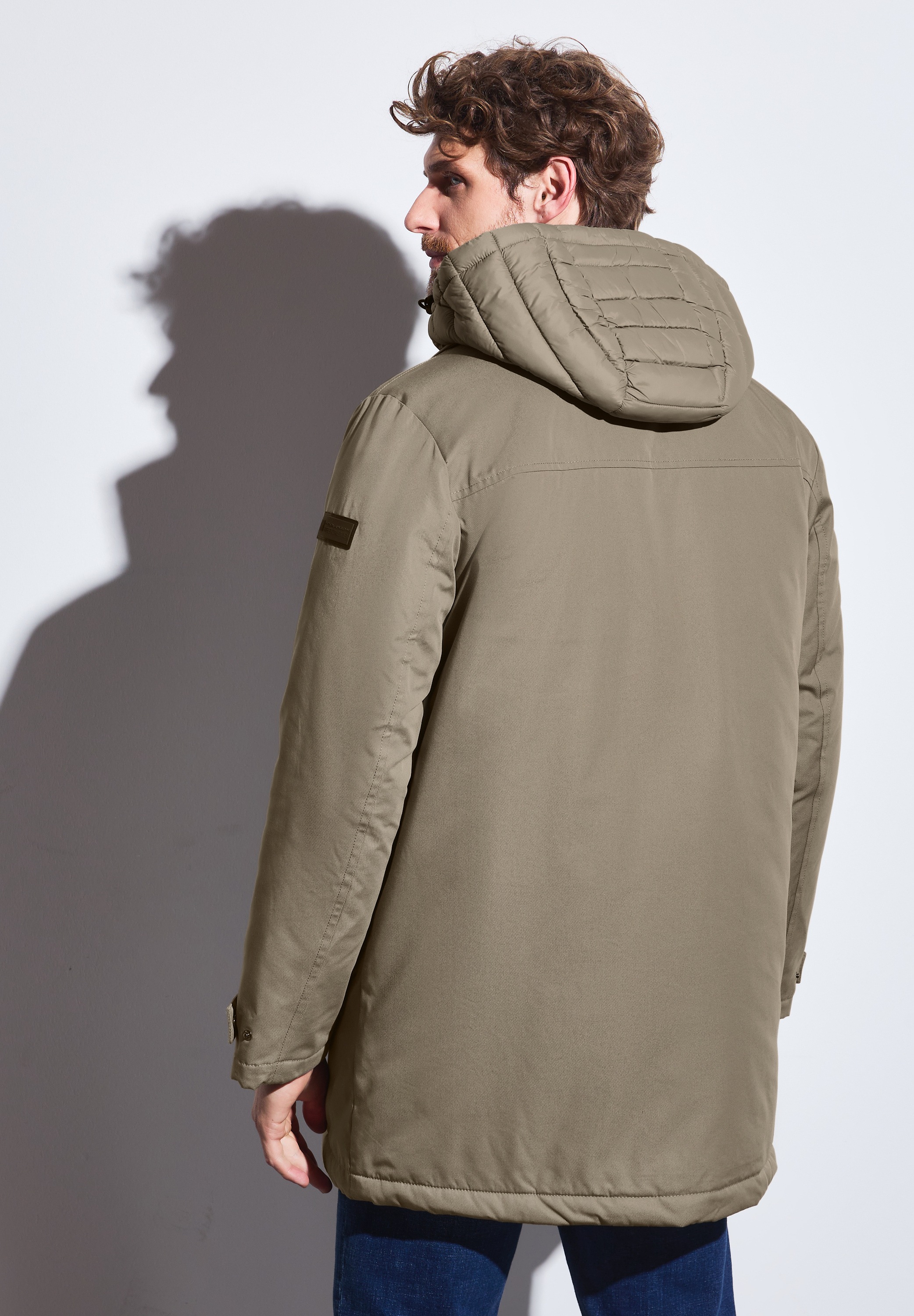 STREET ONE MEN Winterjacke, mit Kapuze, mit Kapuze