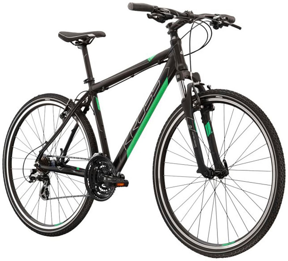 Kross Crossrad »KROSS Crossbike Evado 2.0 28" schwarz 21 Gänge«, 21 Gang, Shimano, Tourney Schaltwerk, Kettenschaltung