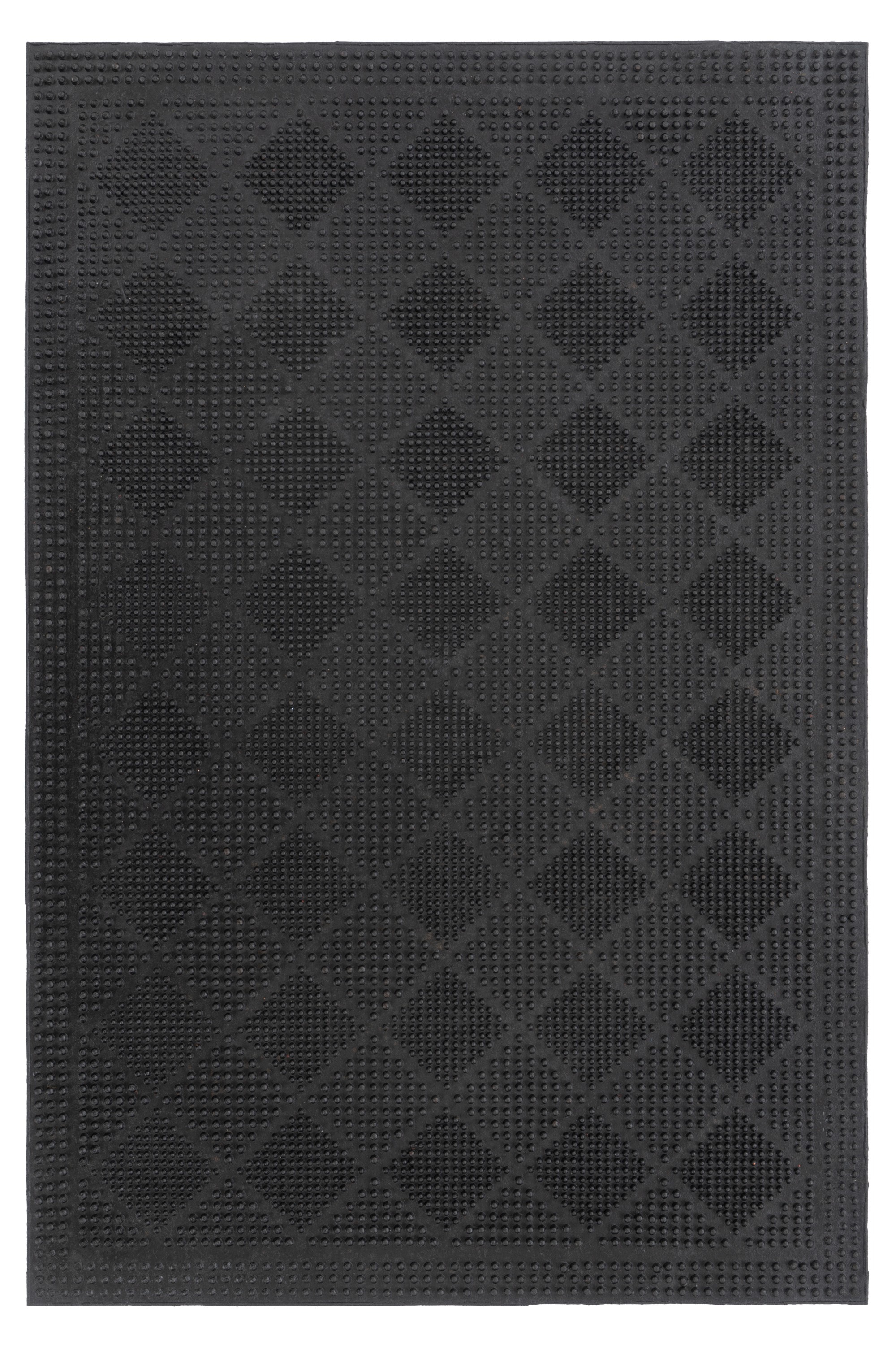 Fußmatte KAYOOM, B:40cm H:6mm L:60cmschwarz, Gummi, Außenbereich, Teppiche, "Elegant Entry 125", Türmatte, Gummi, Eingang