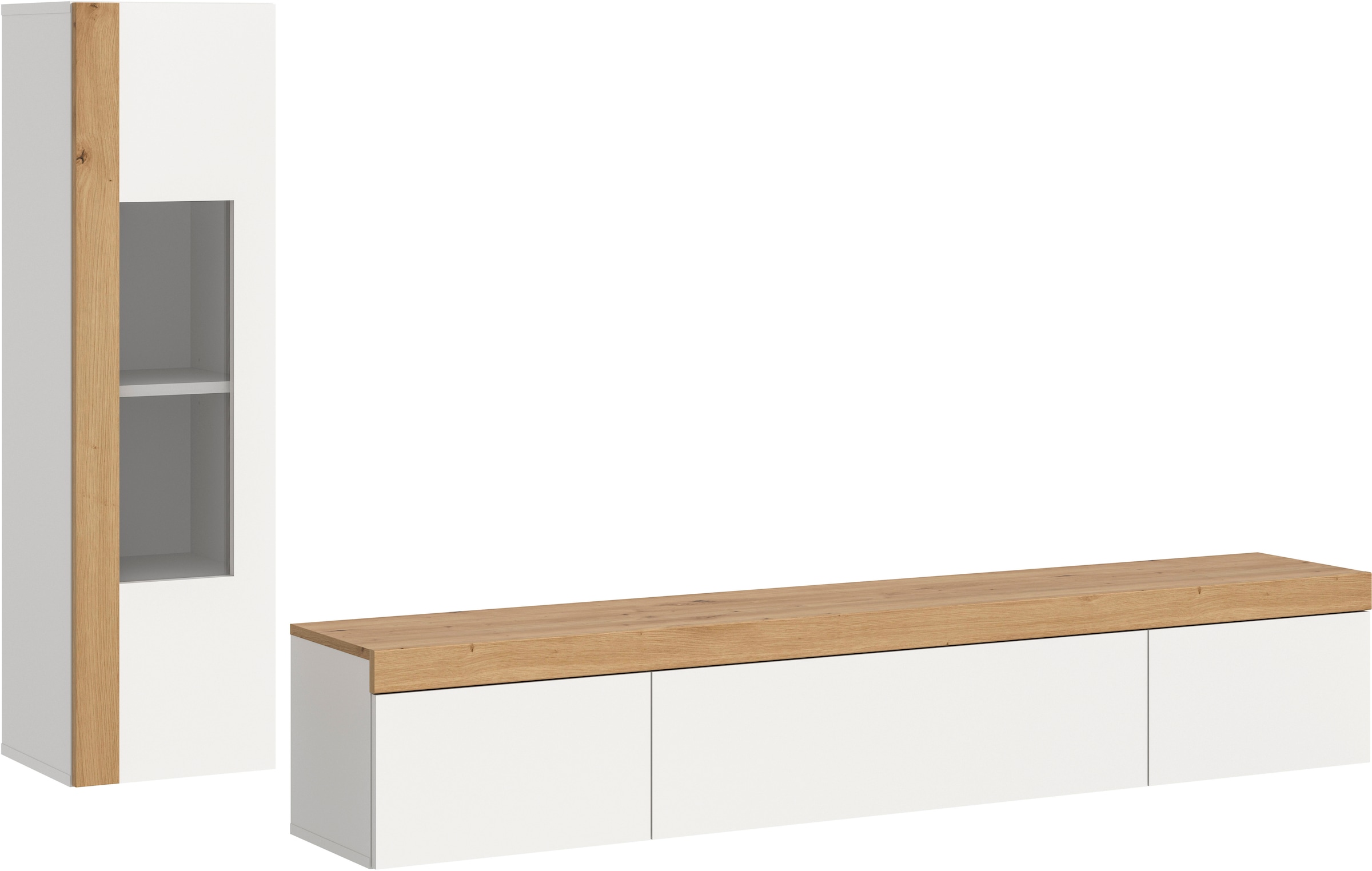 INOSIGN Wohnwand "Svala, Breite 180 cm, Wohnkombination" Set, 2 Stk. tlg. günstig online kaufen