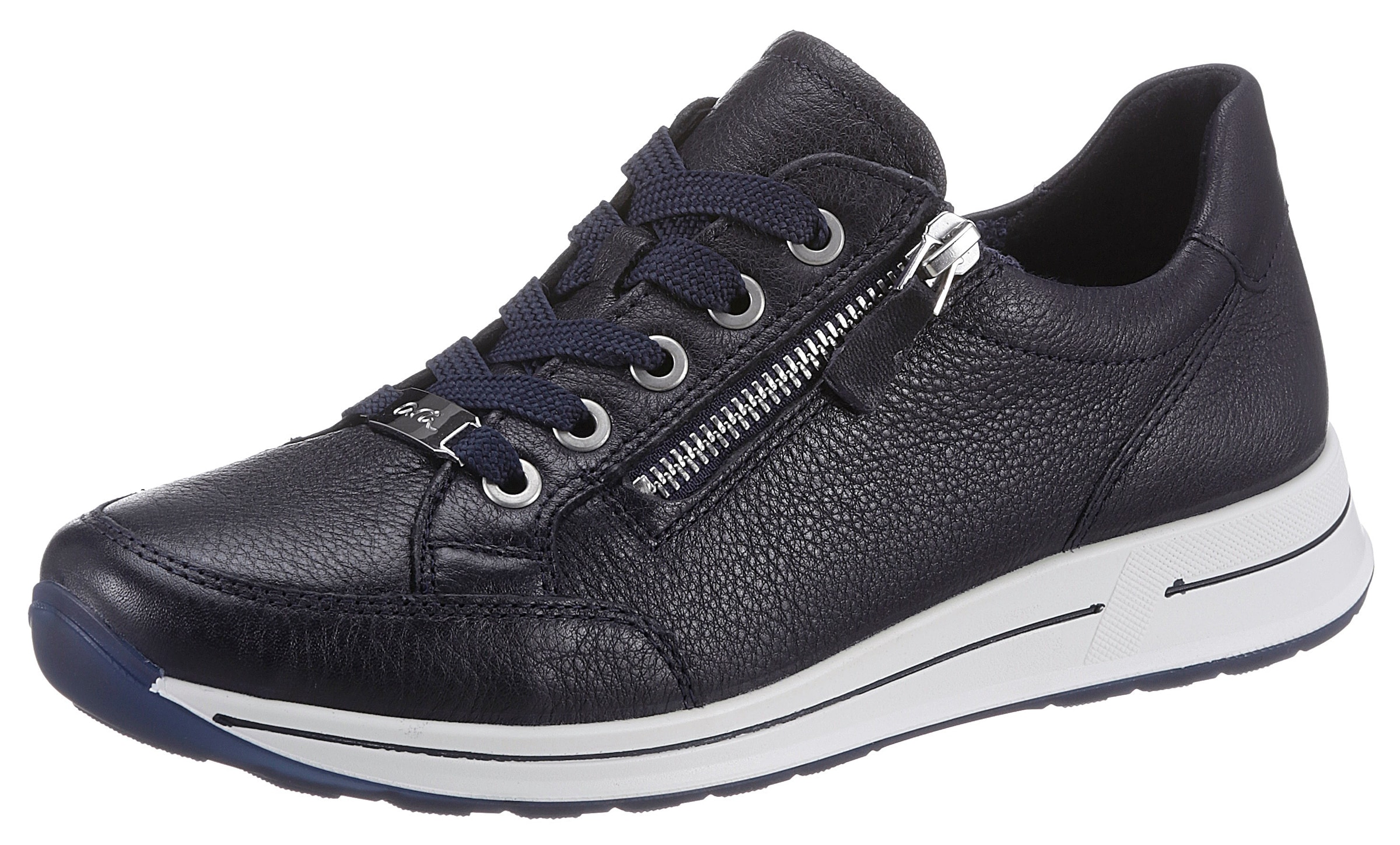 Ara Sneaker "OSAKA" Freizeitschuh, Halbschuh, Schnürschuh mit Reißverschlus günstig online kaufen