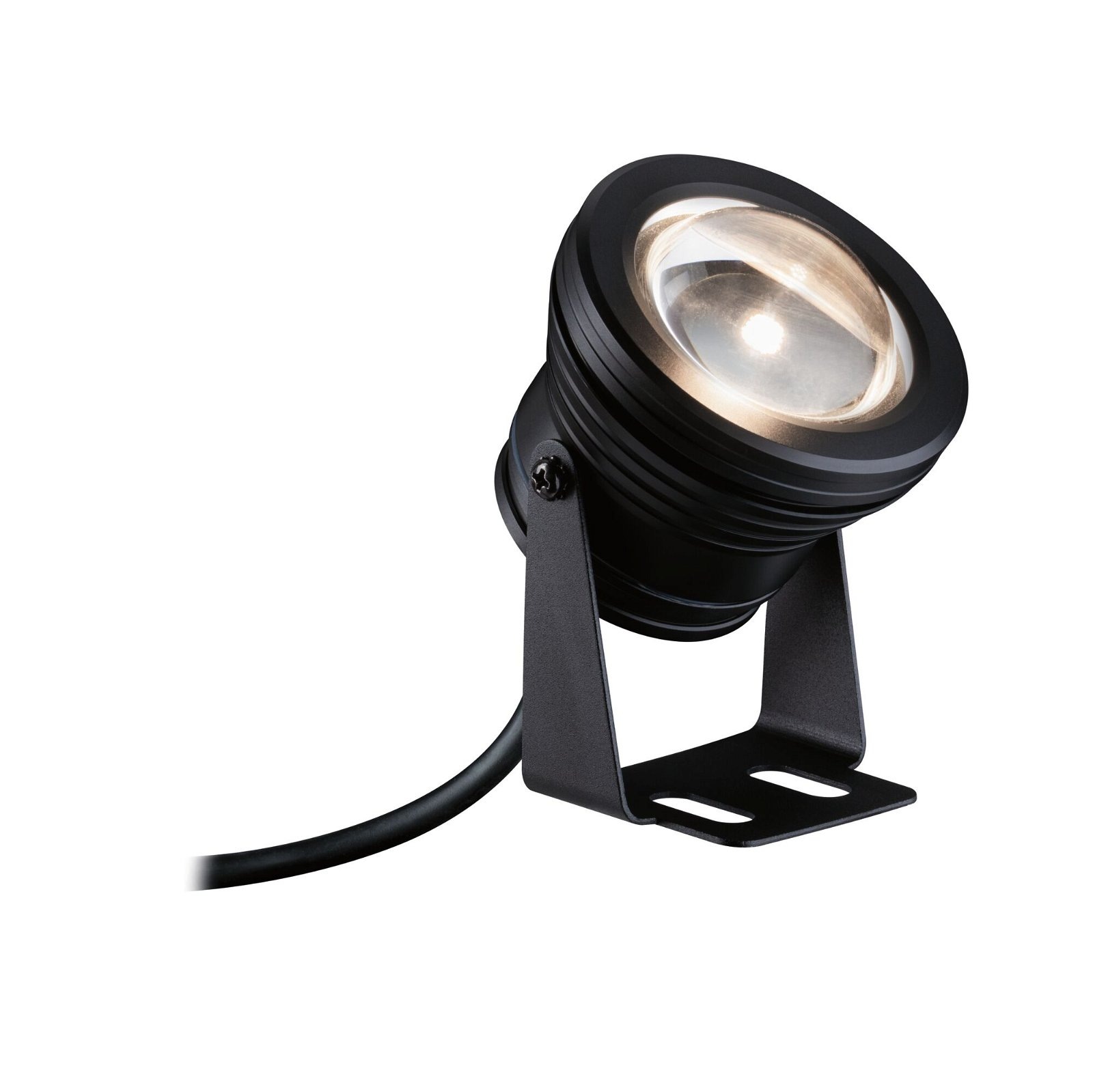 Paulmann LED Gartenstrahler "Plug & Shine Spot Teichleuchte Einzelspot IP68 3000K 5W Schwarz", 1 flammig