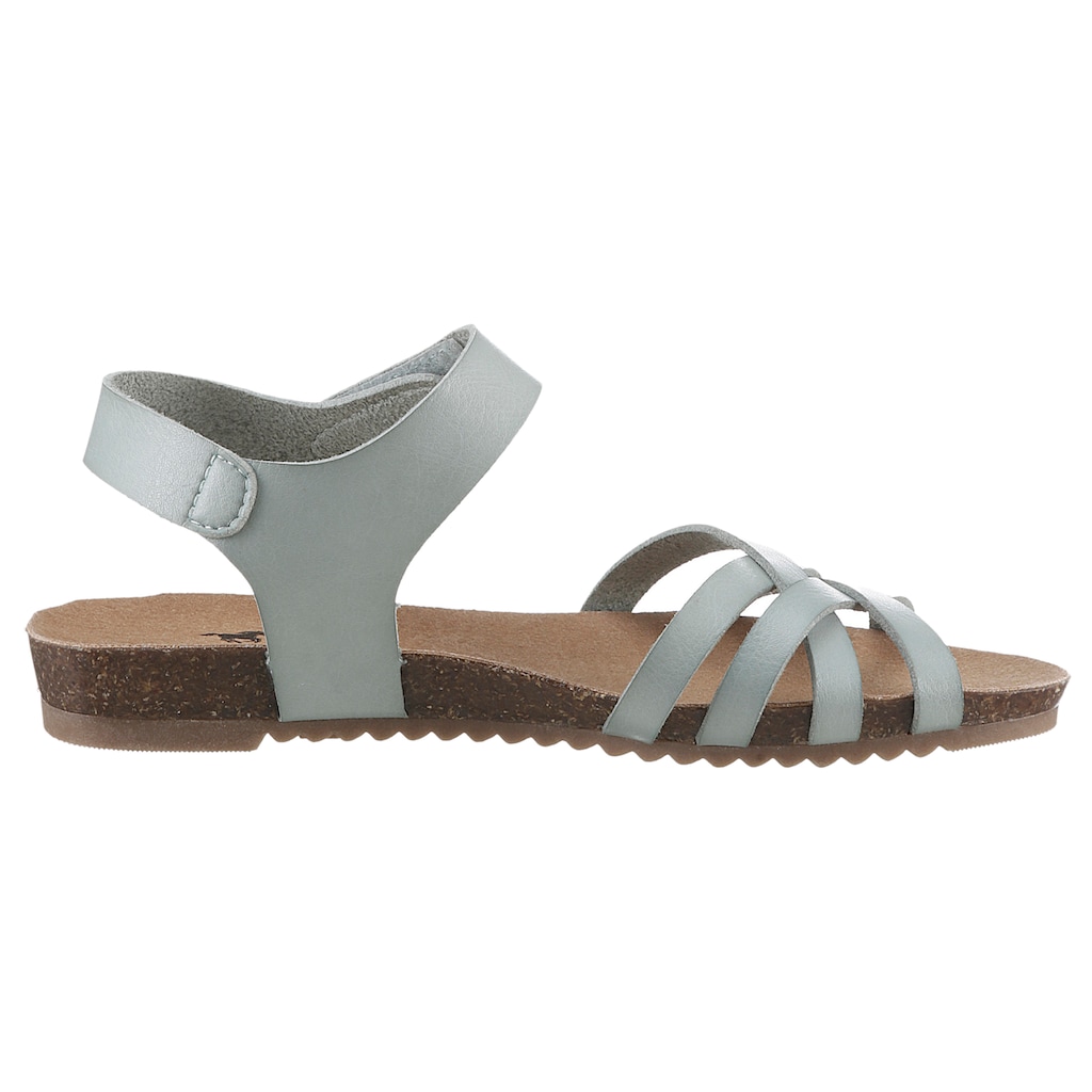 Mustang Shoes Sandale, Sommerschuh, Klettschuh, Sandalette, mit praktischem Klettverschluss