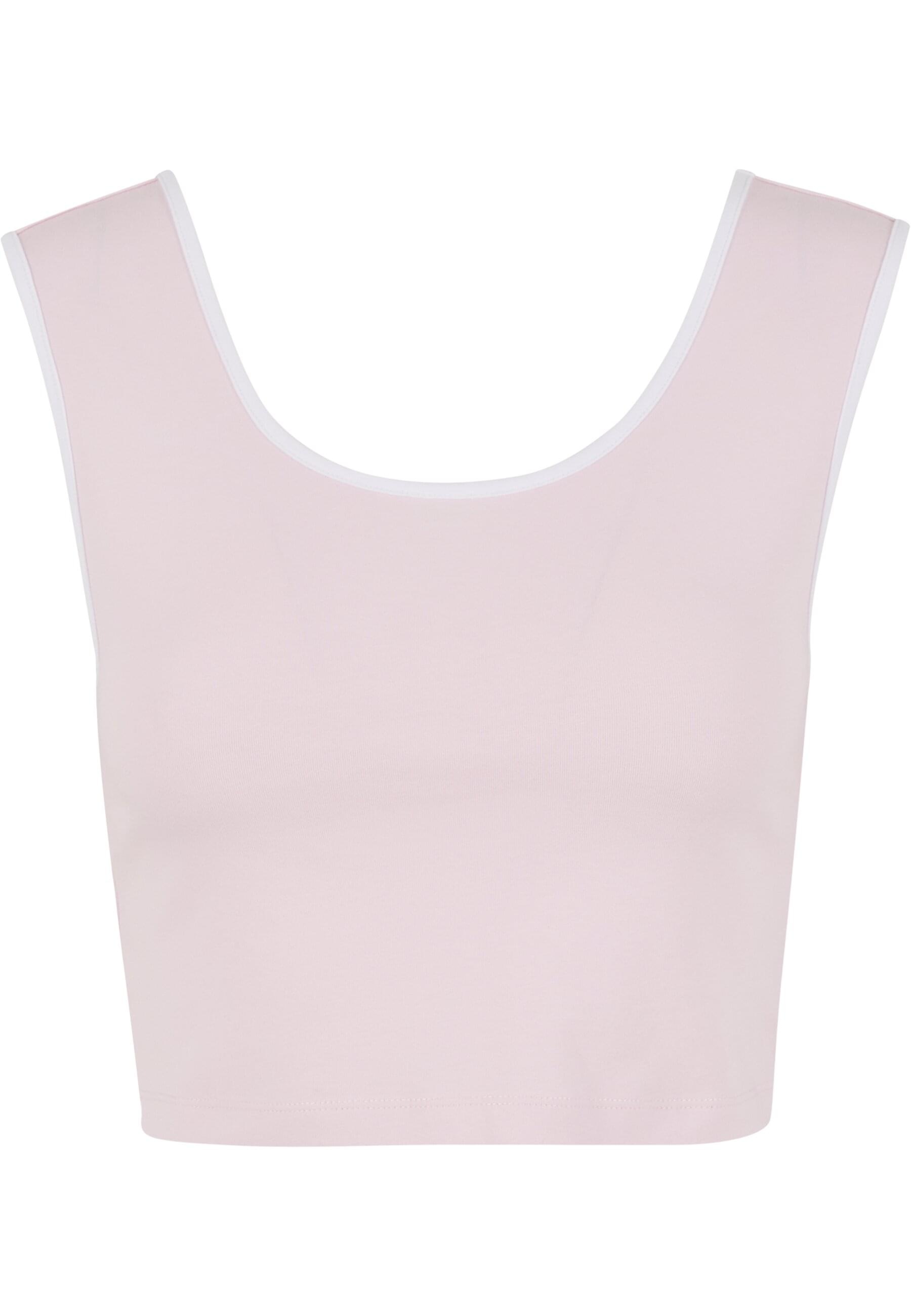 URBAN CLASSICS T-Shirt »Urban Classics Ladies Contrast Cropped Top«, (1 tlg.)