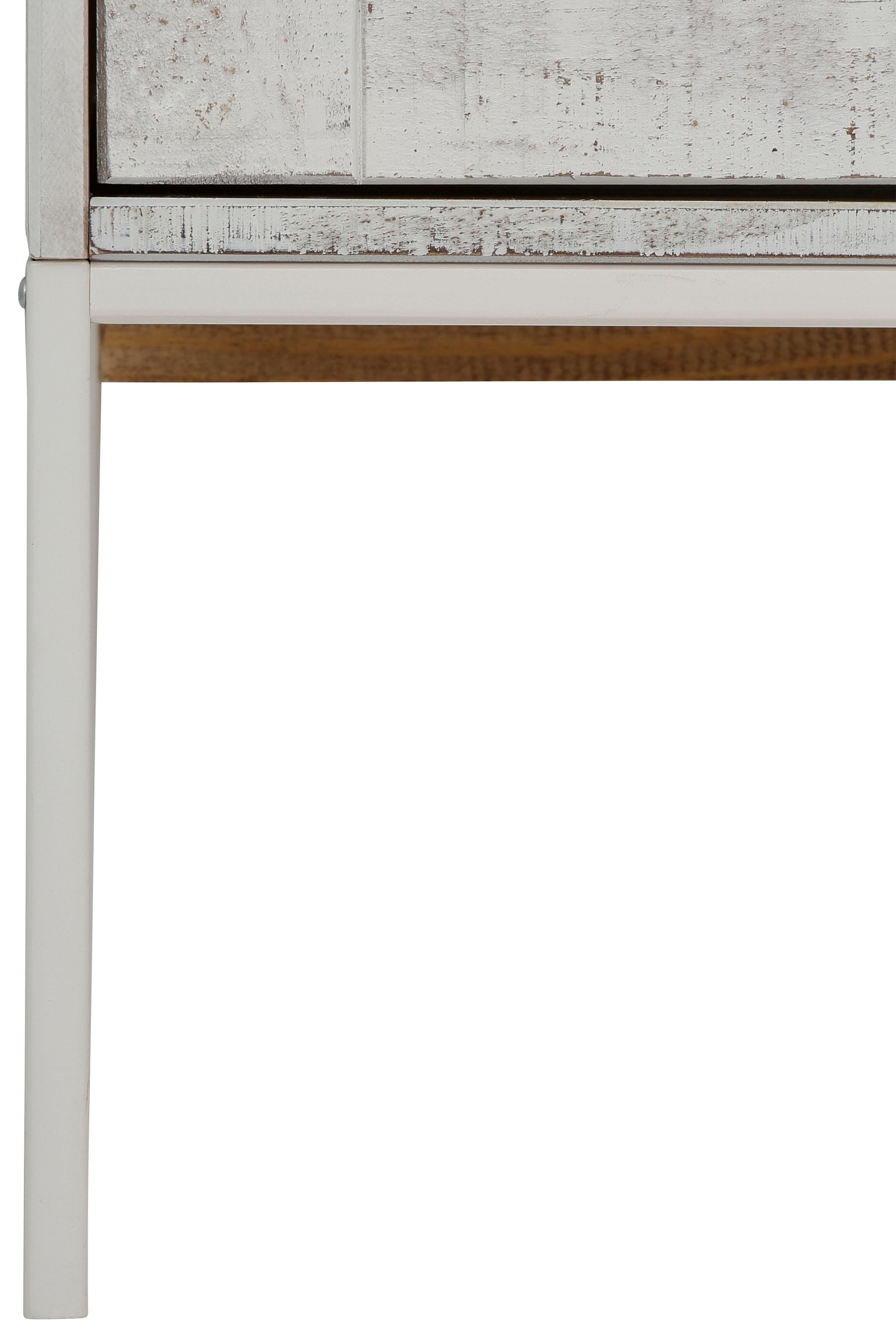 Home affaire Sideboard »Freya«, Kommode mit 2 Holztüren, aus Massivholz, Breite 130 cm