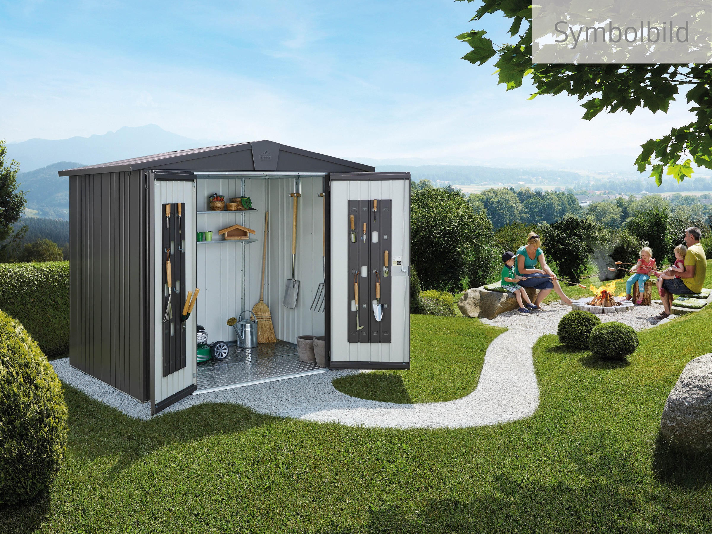 Biohort Gerätehaus "Europa Gr. 2, verschiedene Farben" Qualitäts-Geräteschu günstig online kaufen