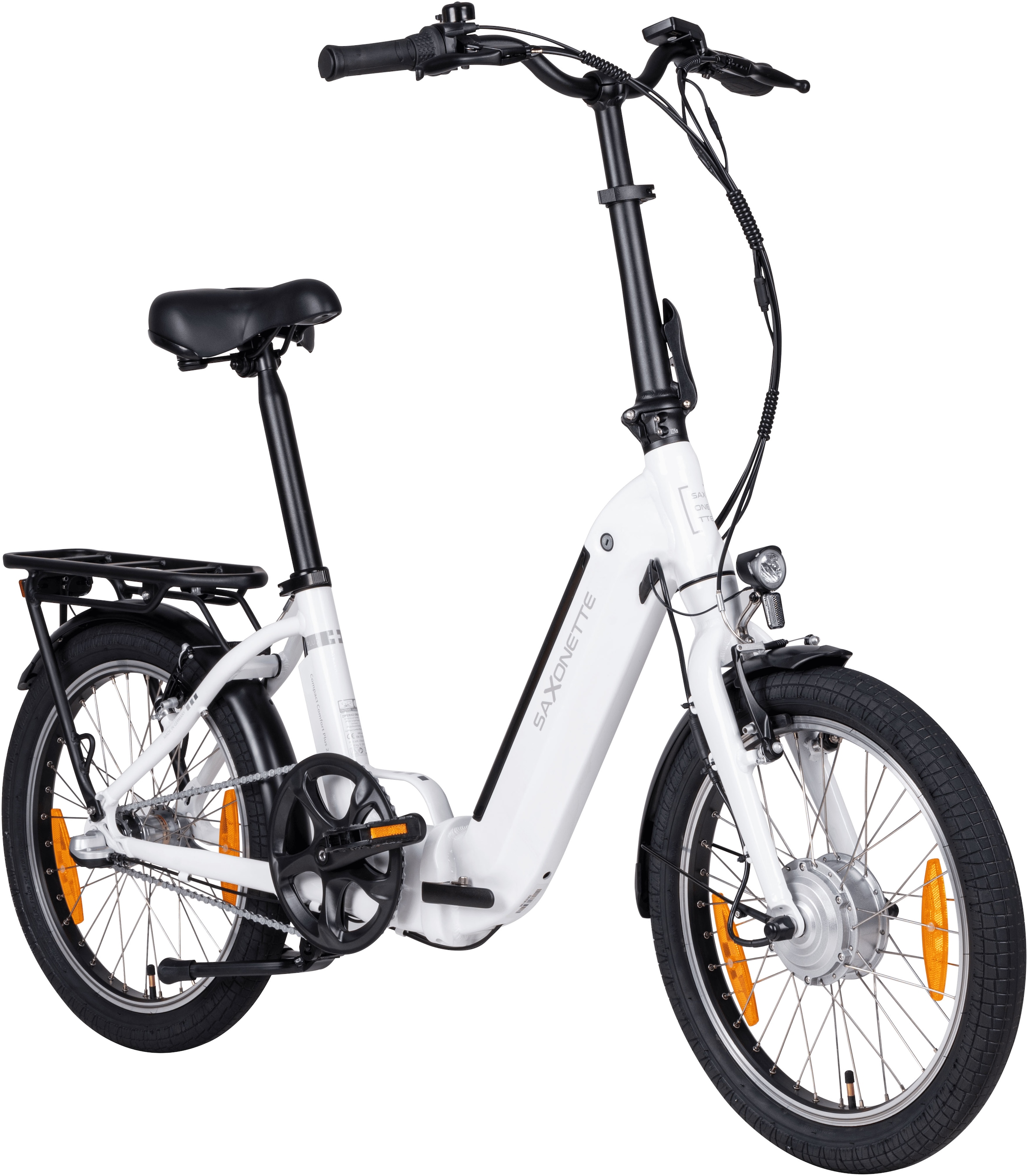 SAXONETTE E-Bike »Compact Comfort Plus 2.0«, 3 Gang, Frontmotor 250 W, (mit Akku-Ladegerät), Pedelec, Elektrofahrrad für Damen u. Herren