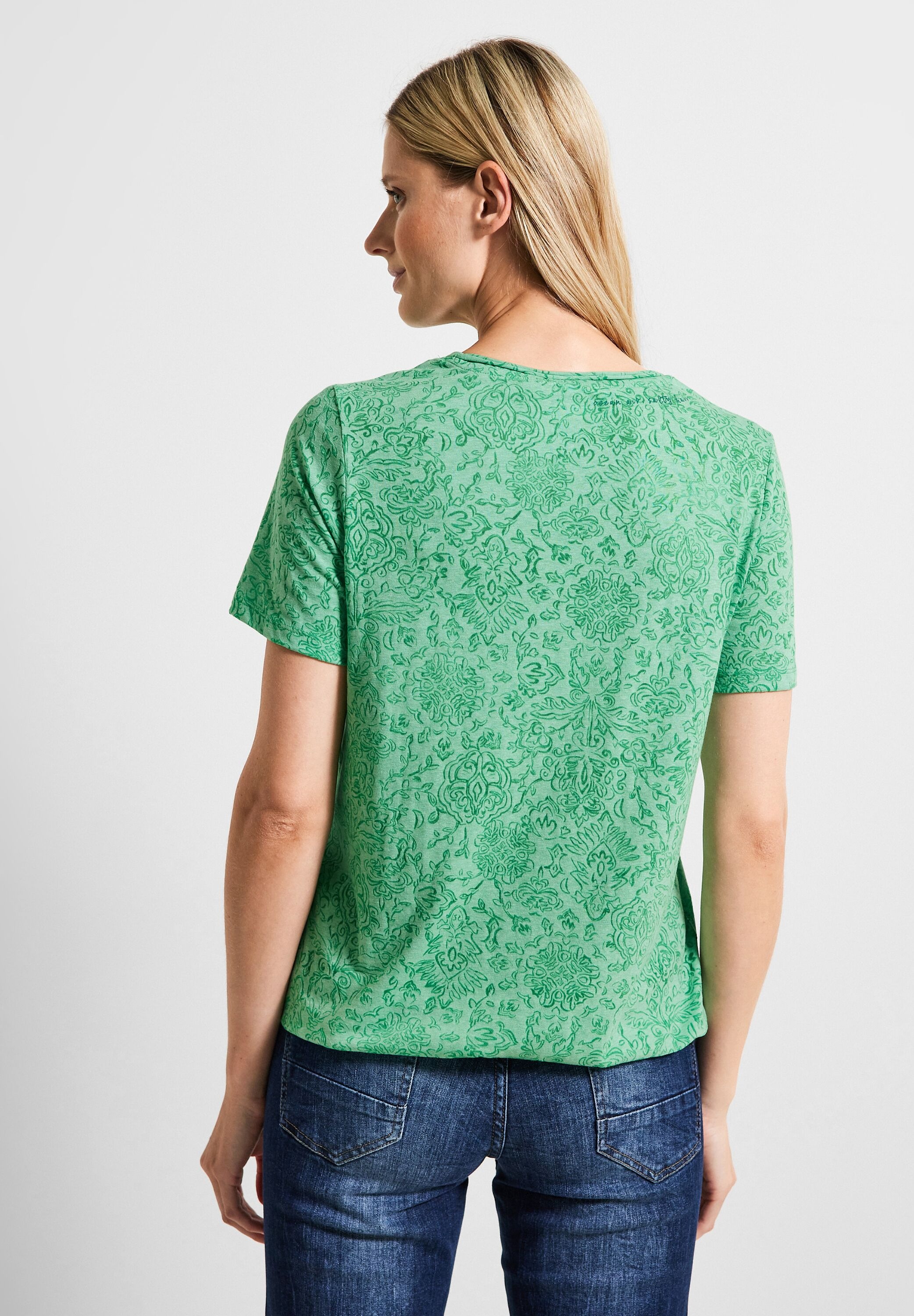 Cecil T-Shirt, aus softem Materialmix
