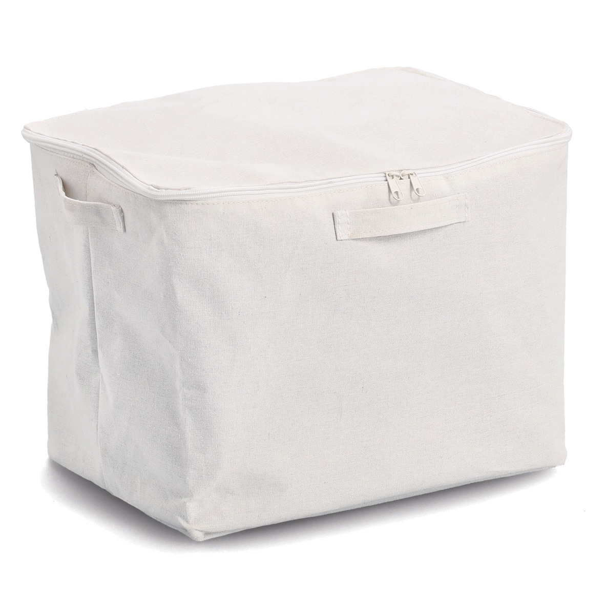 Zeller Present Aufbewahrungsbox »Aufbewahrungsbox, Polyester/Baumwolle, creme« mit Reißverschluss, 2er Set, ca. 38x27x27 cm