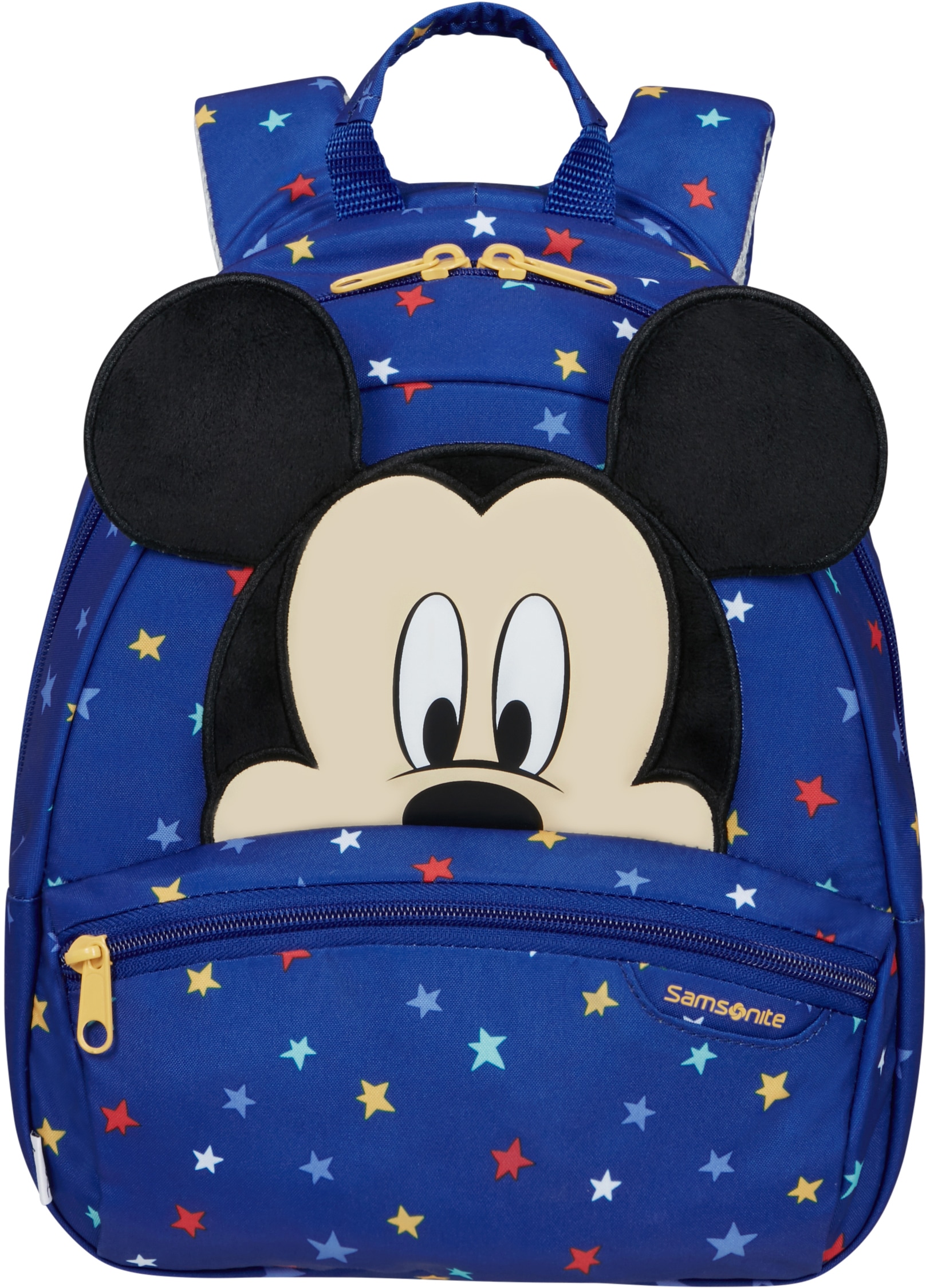 Samsonite Kinderrucksack "Disney Ultimate 2.0, S, Mickey Stars", reflektierende Details, Kindergartenrucksack Kinderfrei