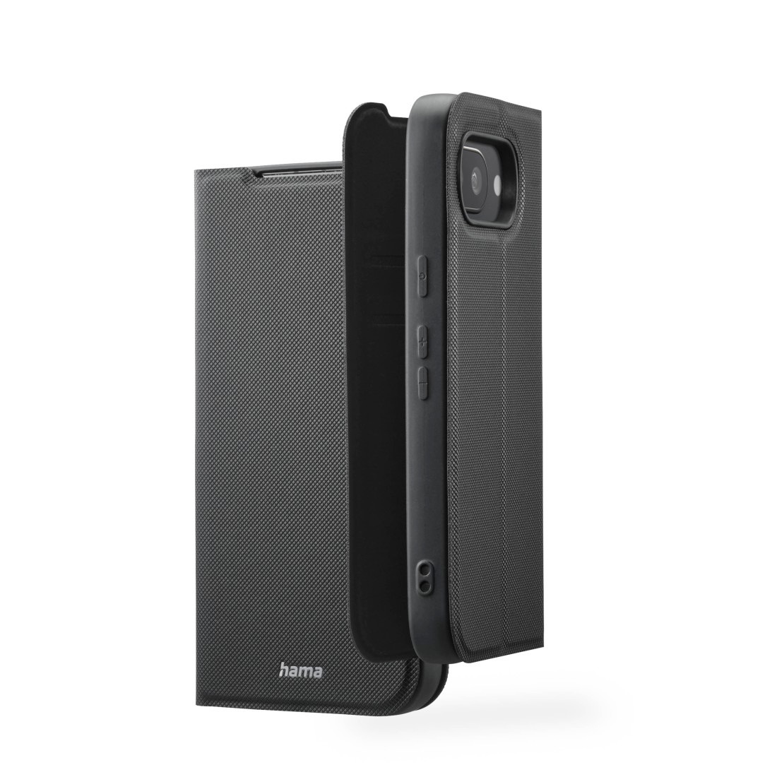 HAMA Handyhülle "Handytasche Klapphülle mit Kartenfächern für Google Pixel 10a", Smartphones, schwarz, Hüllen, Magnetverschluss, Kartenfächer,