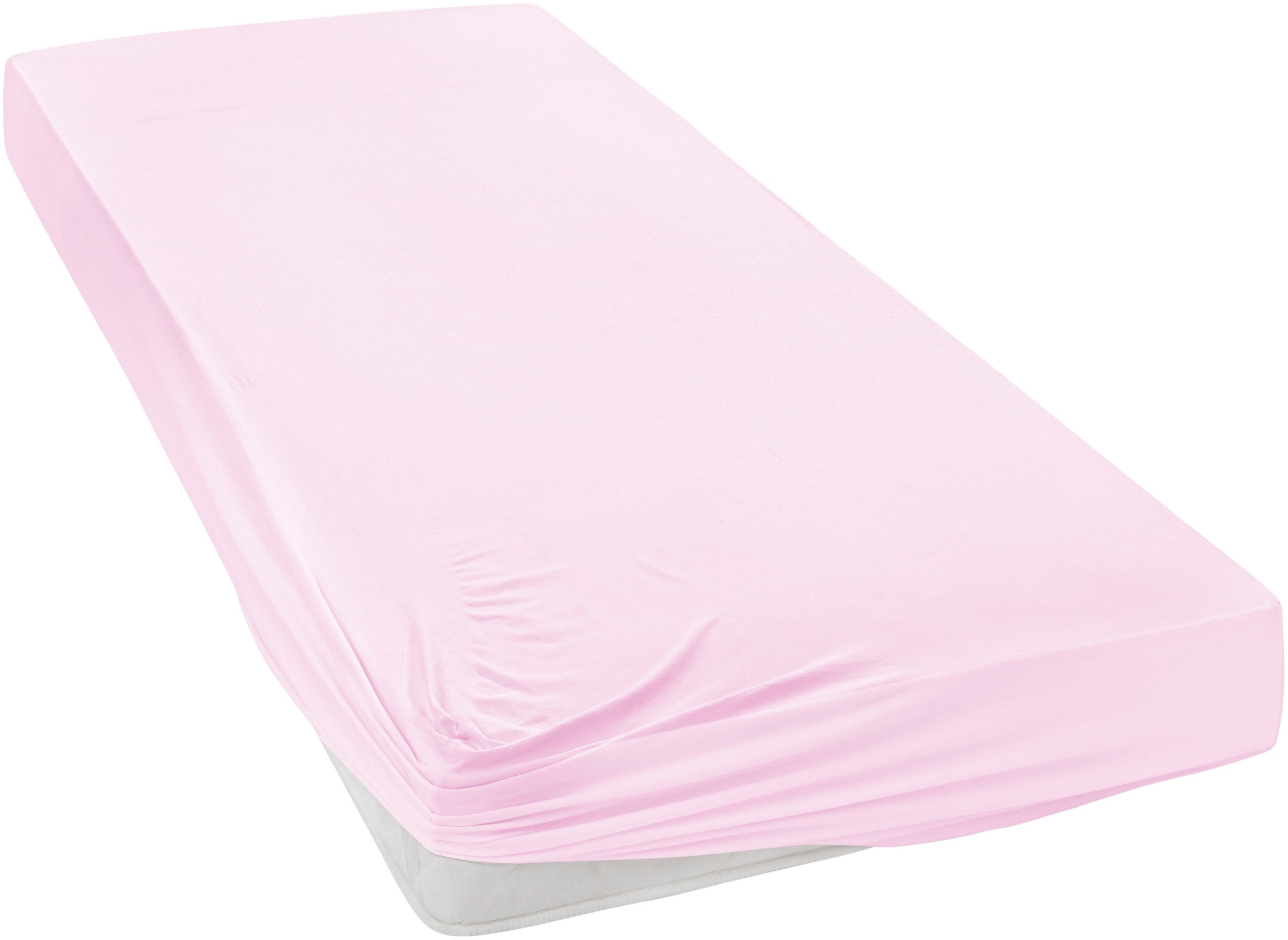 Janine Spannbettlaken "Spannbetttuch Jersey 5007 23 70x140" Ringsumgummi günstig online kaufen