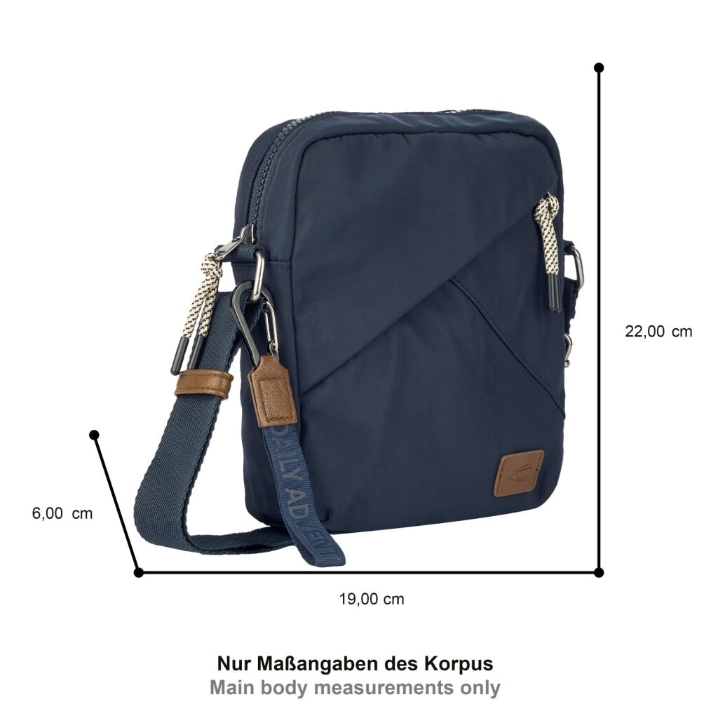 camel active Umhängetasche "Aurum" aus recyceltem Polyester in Nylonstruktu günstig online kaufen