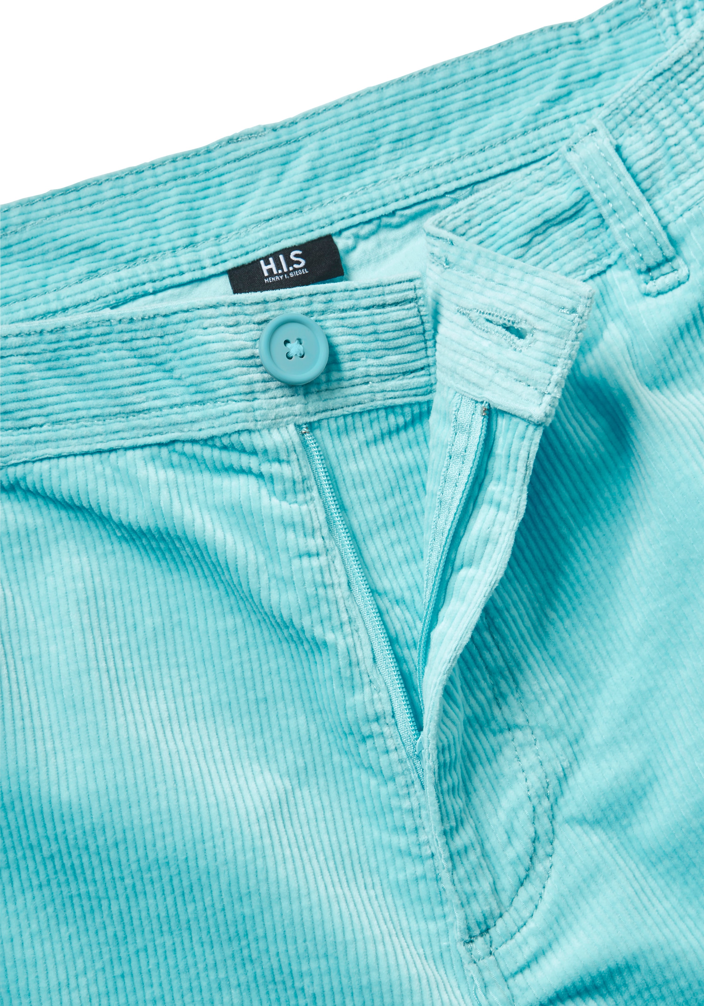 H.I.S Shorts »Bermuda, kurze Cordhose in Regular-fit bis Größe 42«  aus elastischer Cord-Qualität