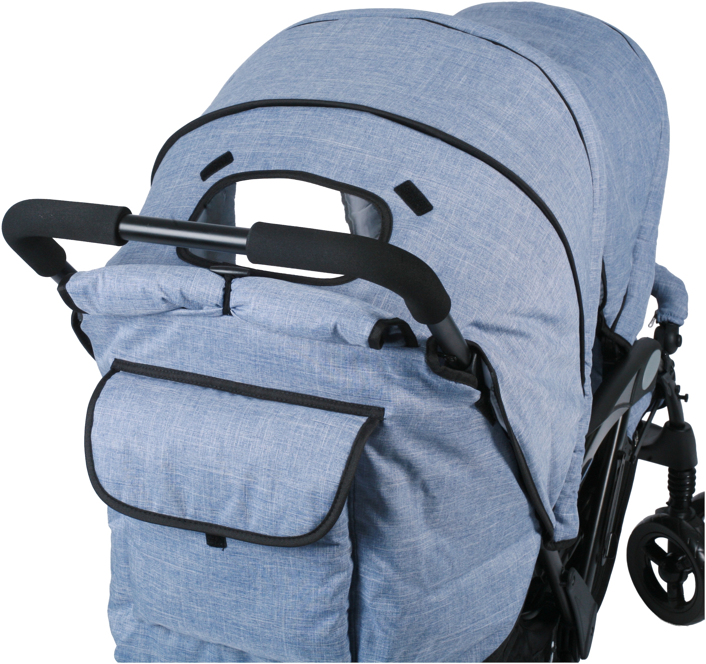 CHIC4BABY Geschwisterwagen »Duo« mit feststellbaren Doppelschwenk-Vorderrädern