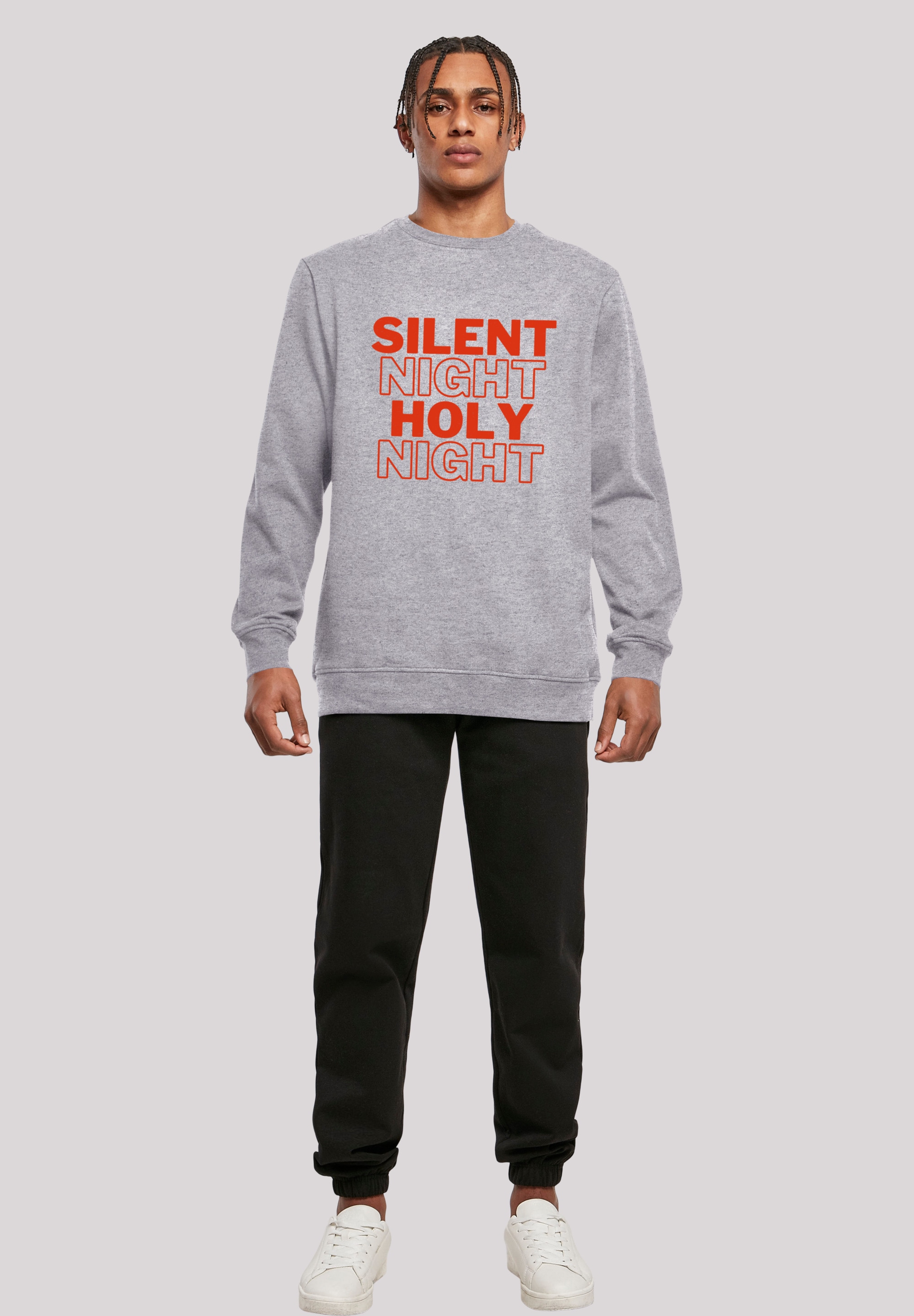 F4NT4STIC Kapuzenpullover »Silent Night Holy Night Weihnachten«, Print