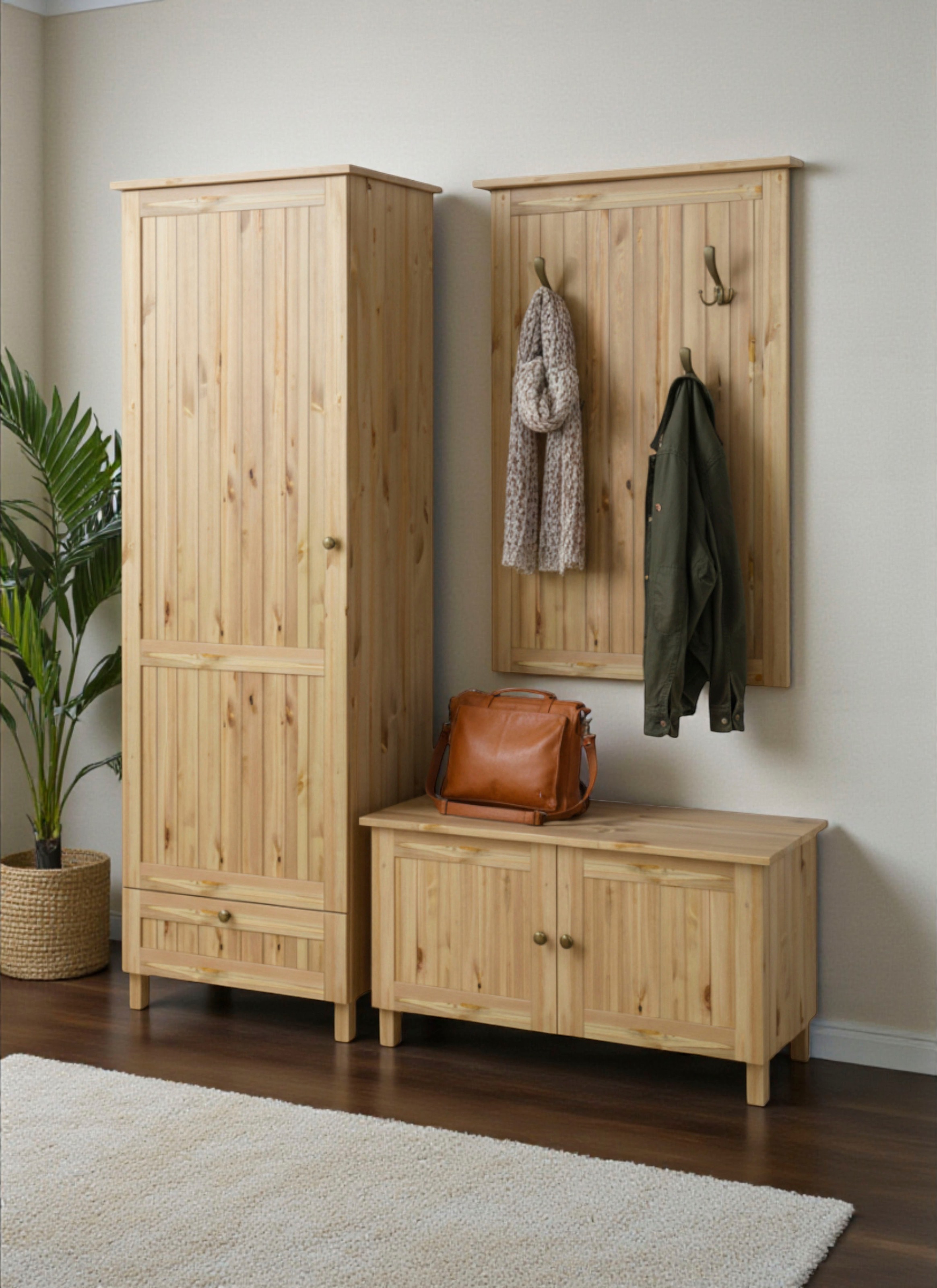 OTTO home Garderobenschrank "Juventus" 1 Stk. tlg. aus massiver Kiefer, Bre günstig online kaufen