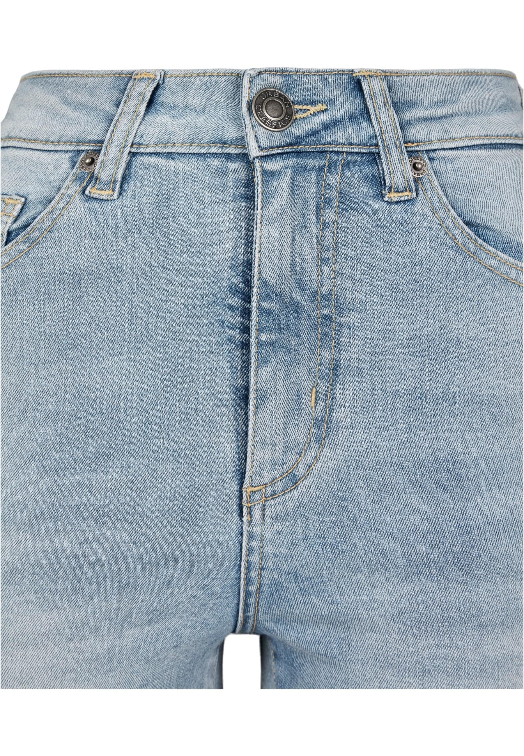 URBAN CLASSICS Bequeme Jeans »Urban Classics Damen Ladies High Waist Slim Jeans«, (1 tlg.)