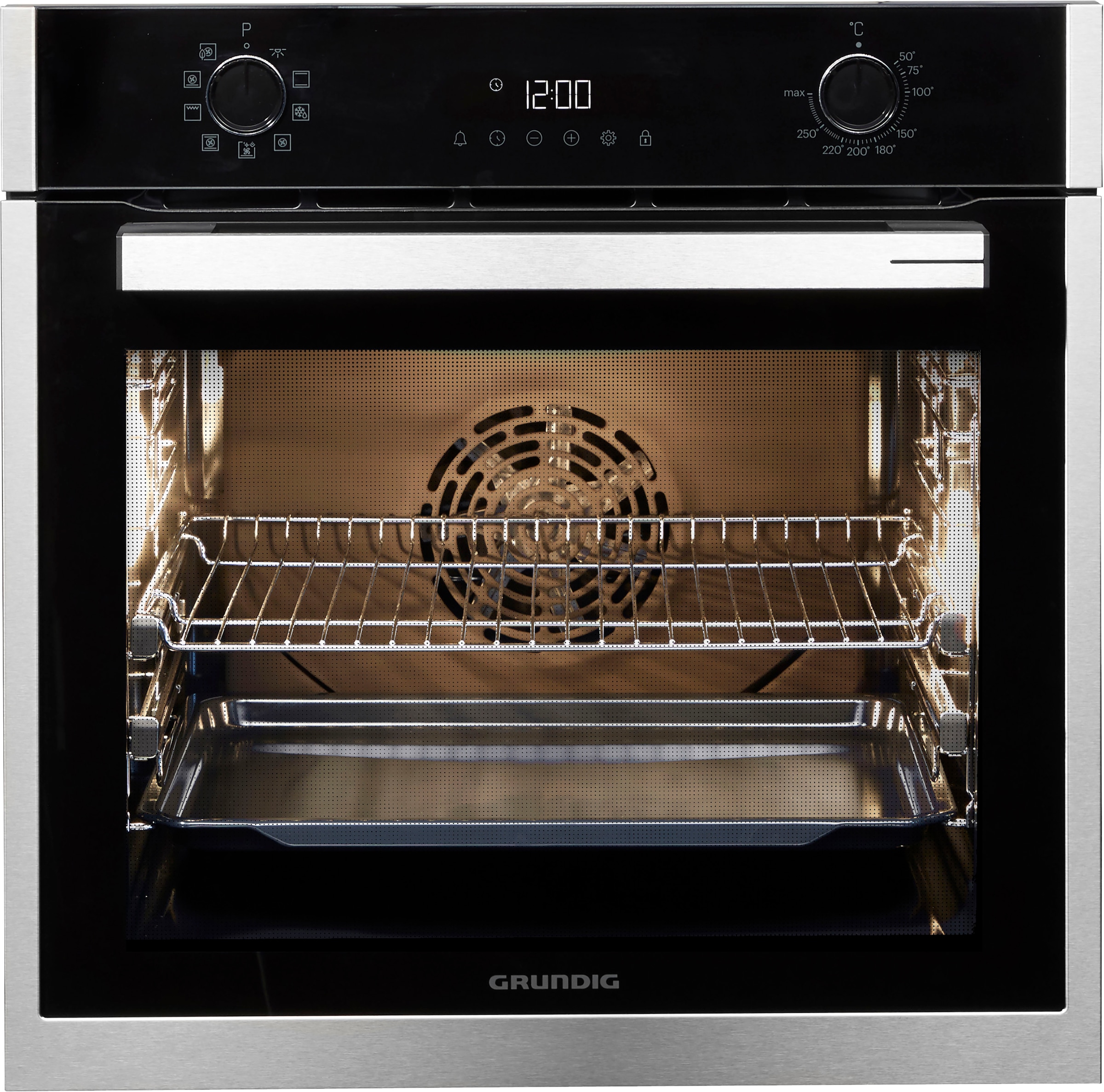 Grundig Einbaubackofen "GEBM19301BC" mit 2-fach-Teleskopauszug Ober- und Un günstig online kaufen