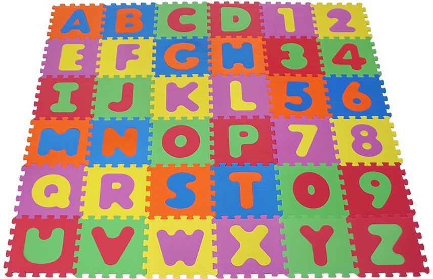 Puzzle »Alphabet und Zahlen«, Puzzlematte, Bodenpuzzle