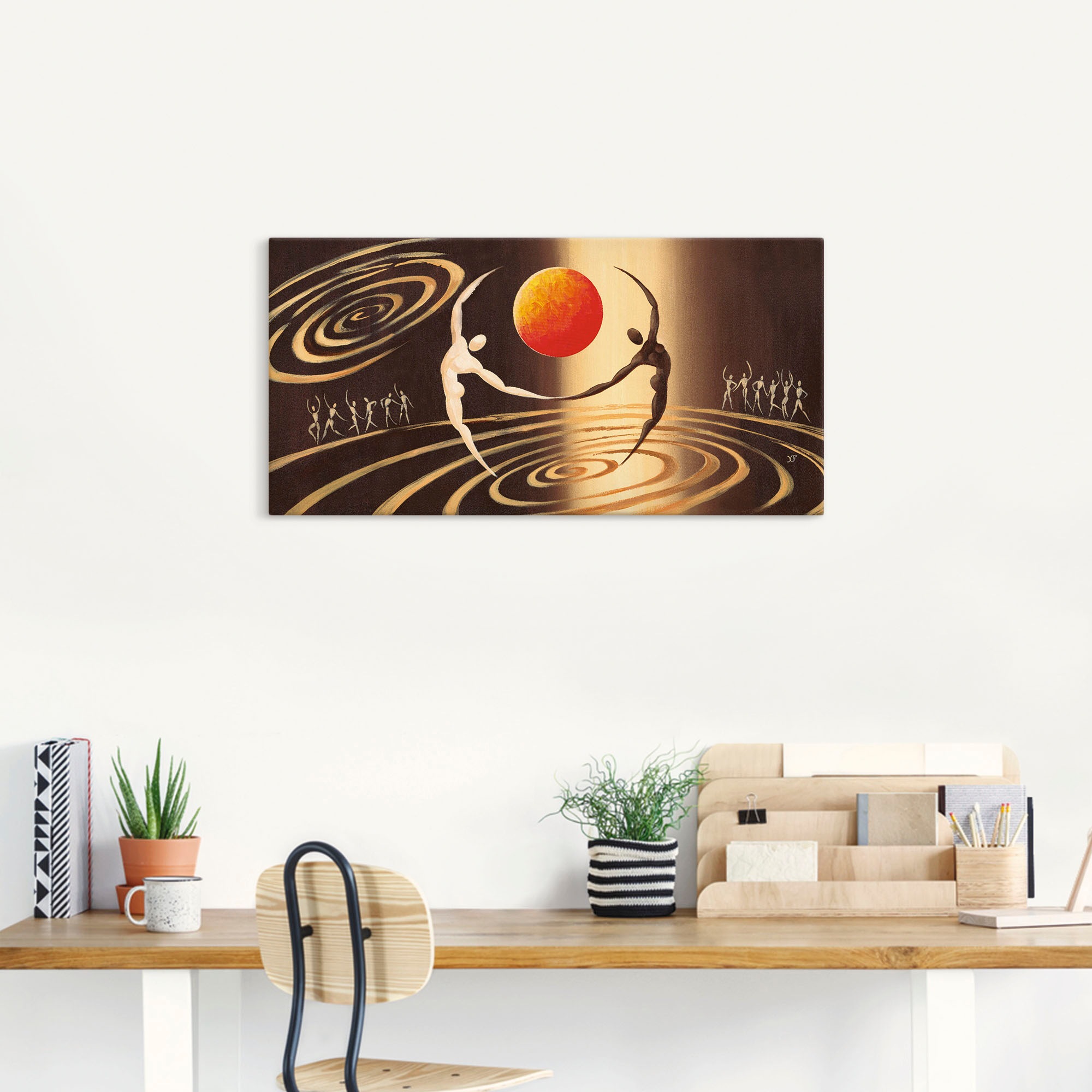 Artland Leinwandbild "Über dem Universum" Paar 1 Stk. tlg. auf Holzrahmen g günstig online kaufen