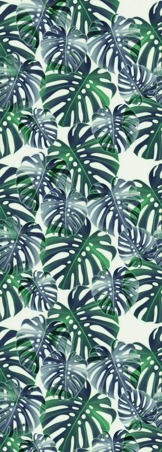 queence Vinyltapete "Tristan" Motiv bedruckt botanisch floral gemustert natürlich glatt 90x250cm, selbstklebend, kinderleichte Anbringung, Sticker
